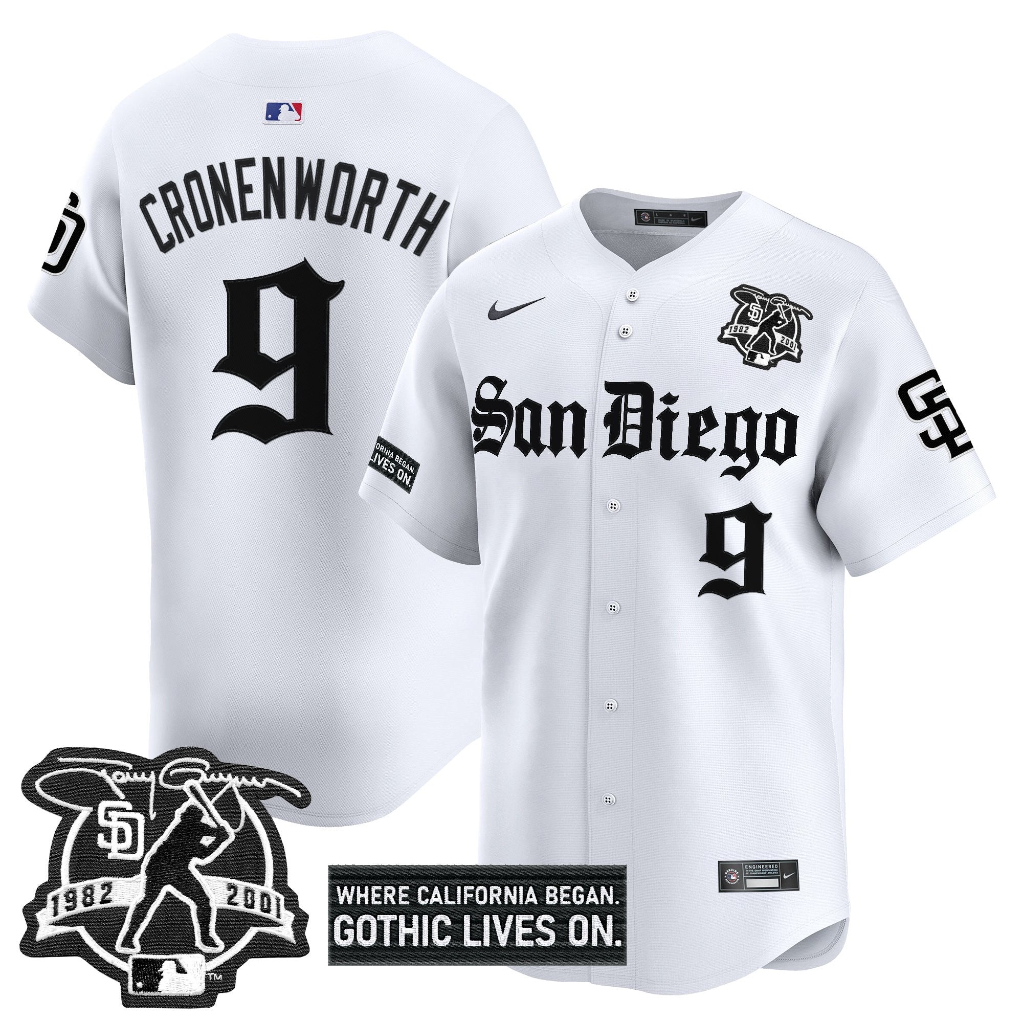 SD 'Gothic Edition' Vapor Premier Limited Jersey - Stitched