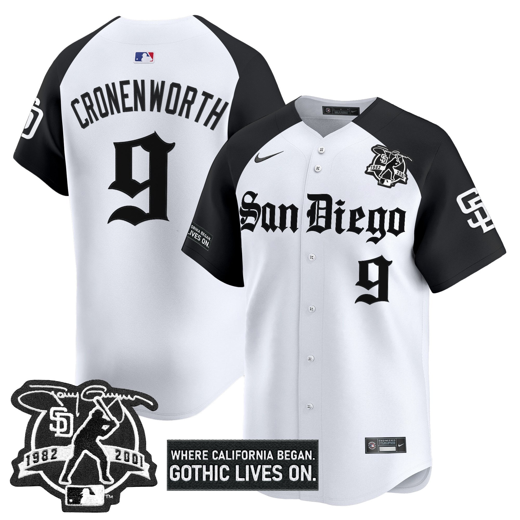 SD 'Gothic Edition' Vapor Premier Limited Jersey - Stitched