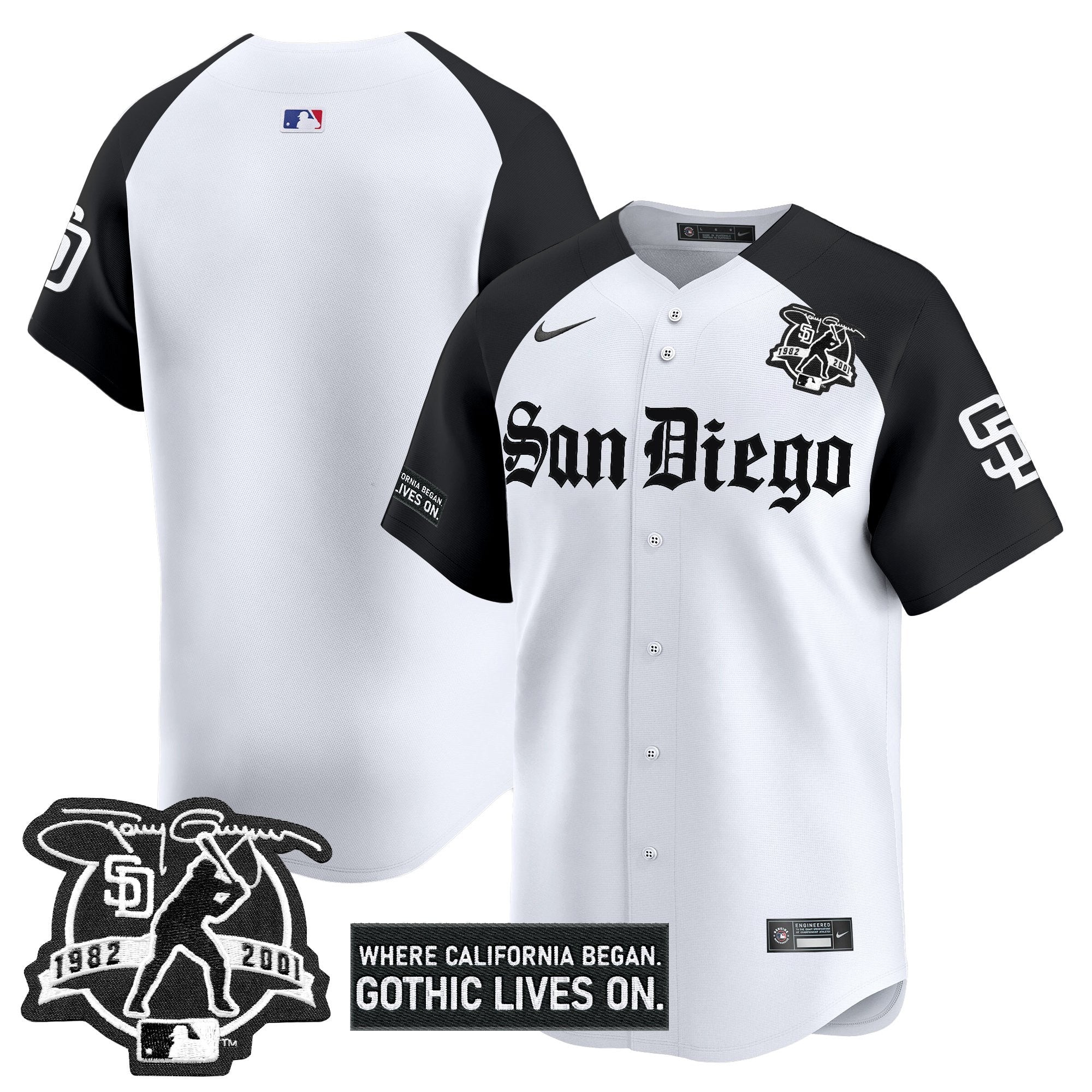 SD 'Gothic Edition' Vapor Premier Limited Jersey - Stitched