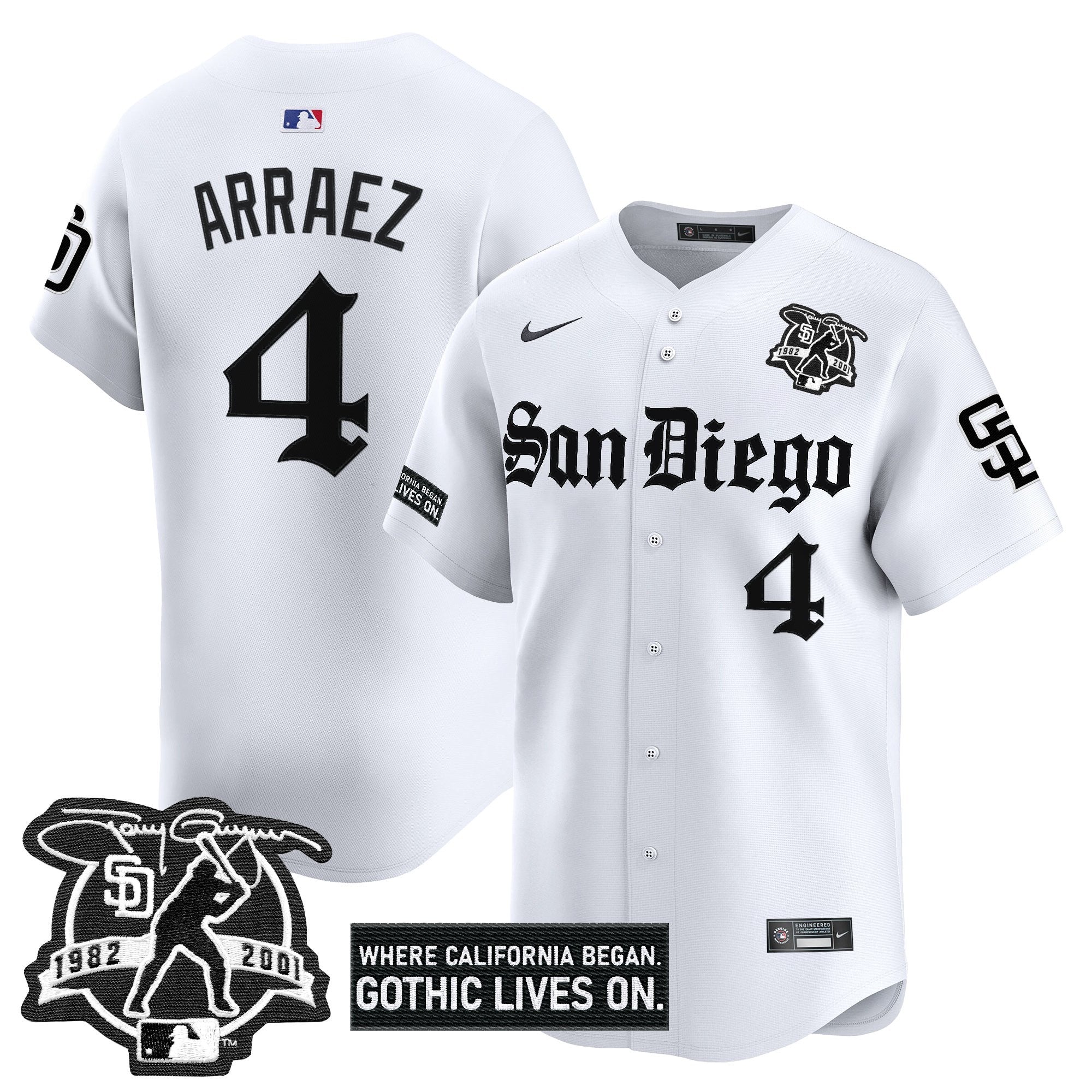 SD 'Gothic Edition' Vapor Premier Limited Jersey - Stitched