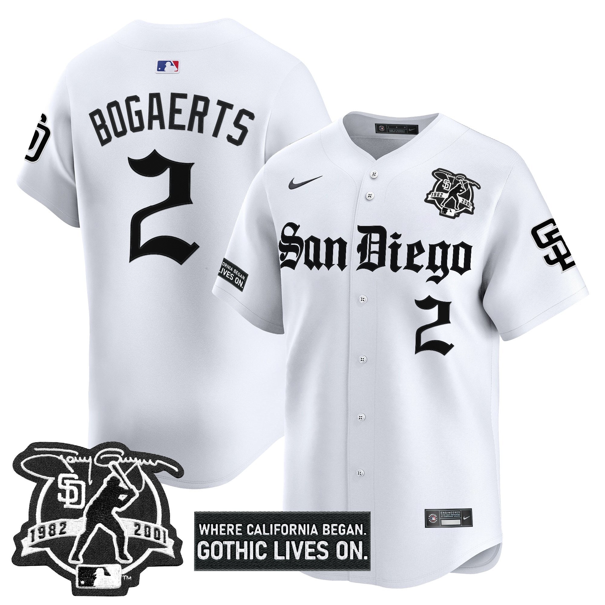 SD 'Gothic Edition' Vapor Premier Limited Jersey - Stitched