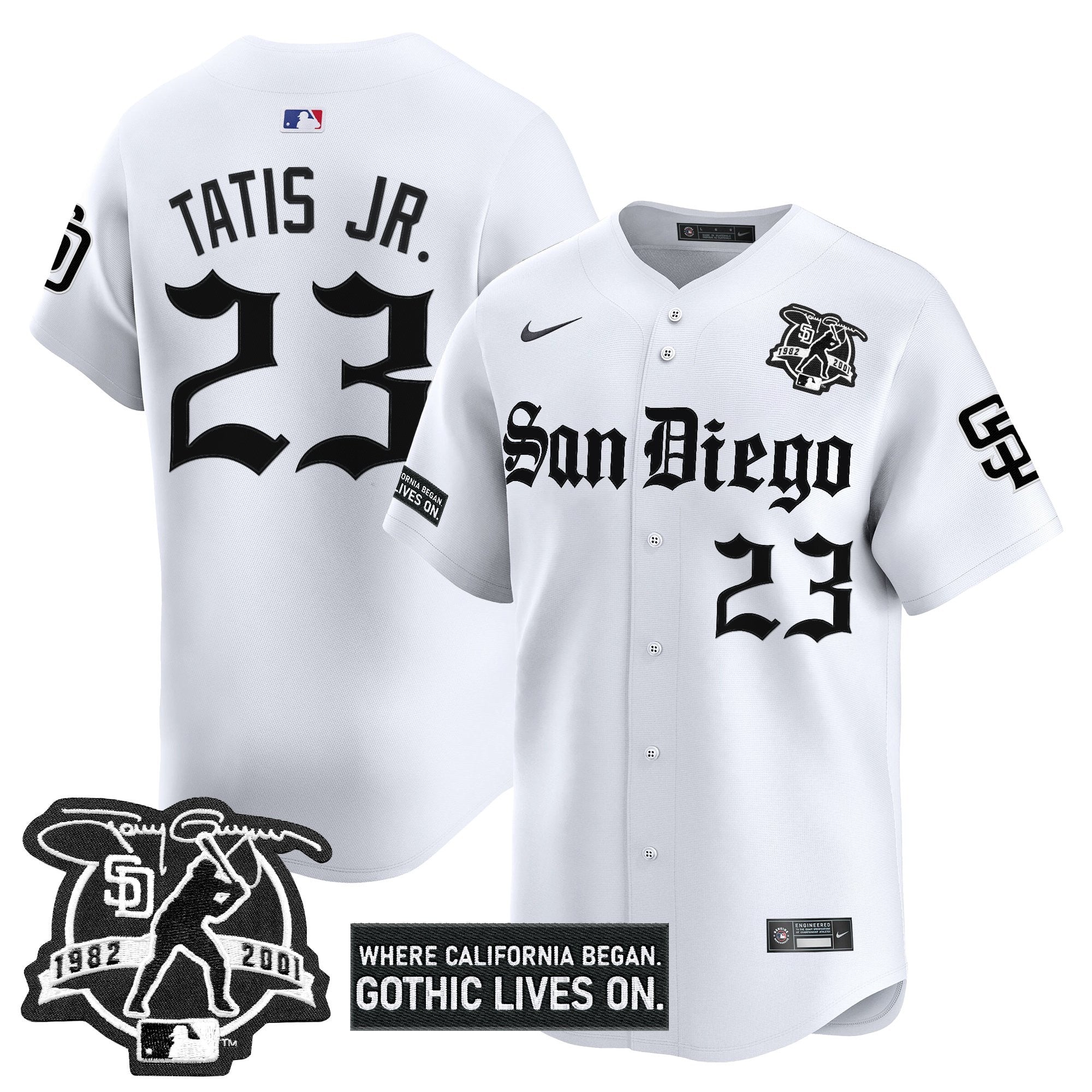 SD 'Gothic Edition' Vapor Premier Limited Jersey - Stitched