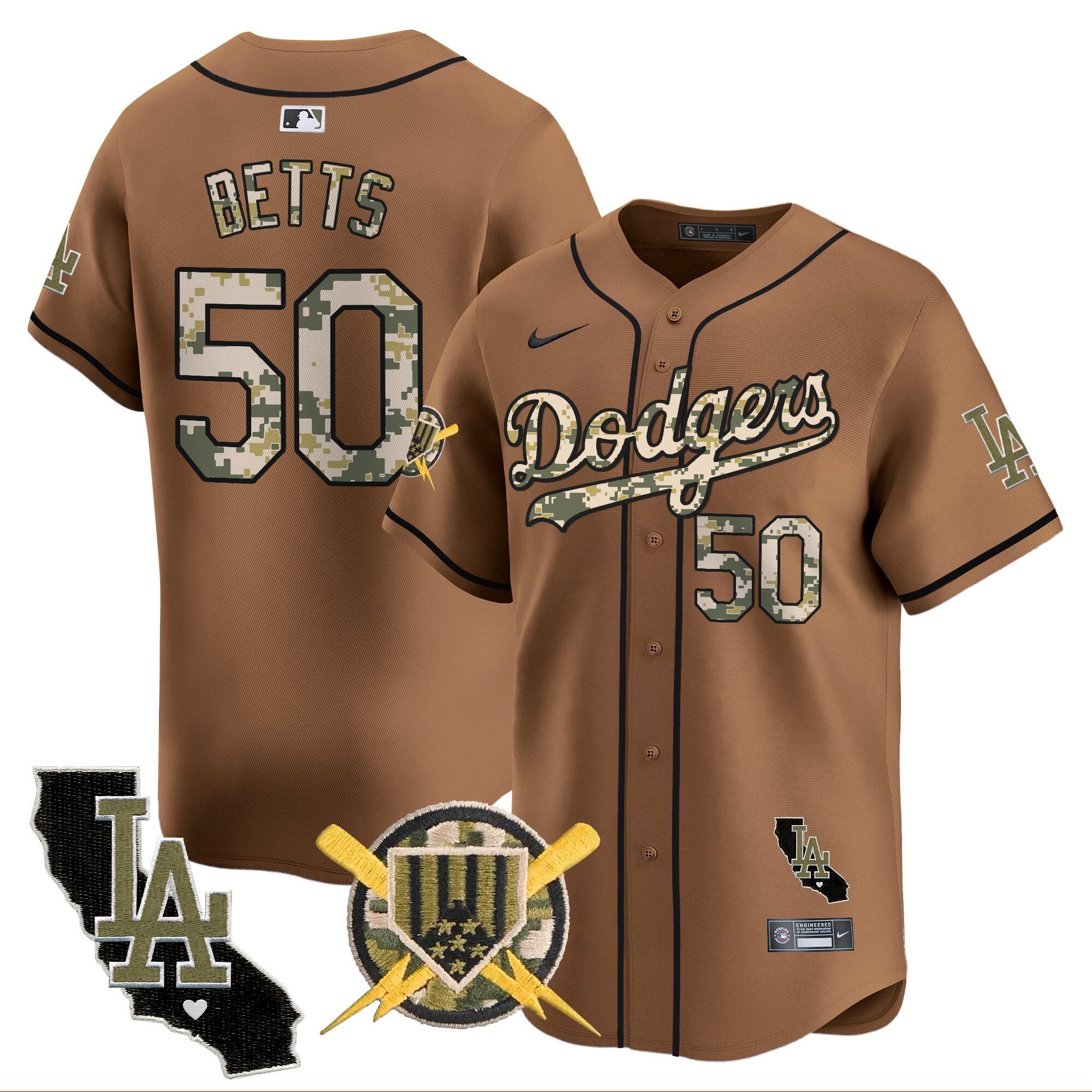 Dodgers Armed Forces Day Vapor Premier Limited Jersey - Stitched