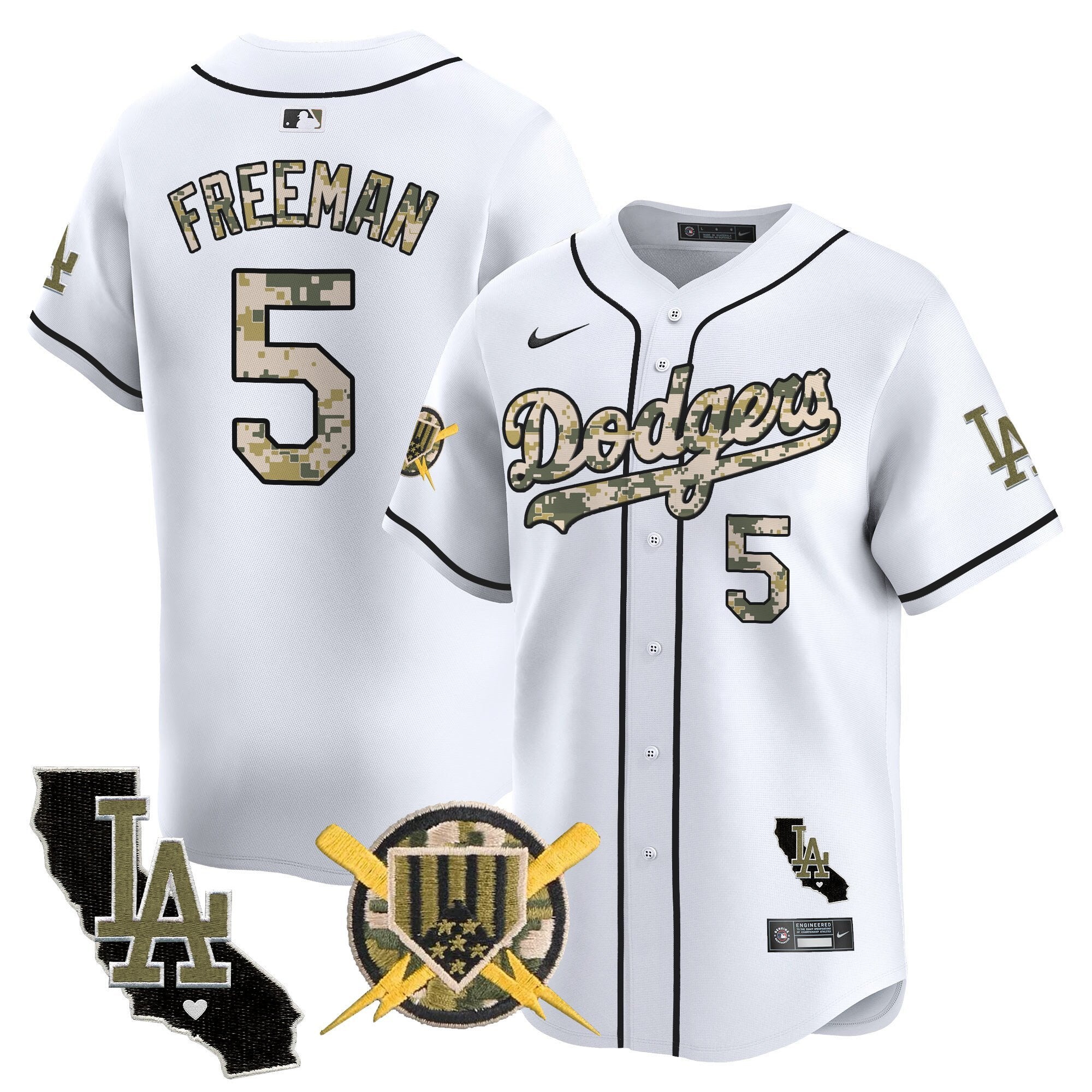 Dodgers Armed Forces Day Vapor Premier Limited Jersey - Stitched
