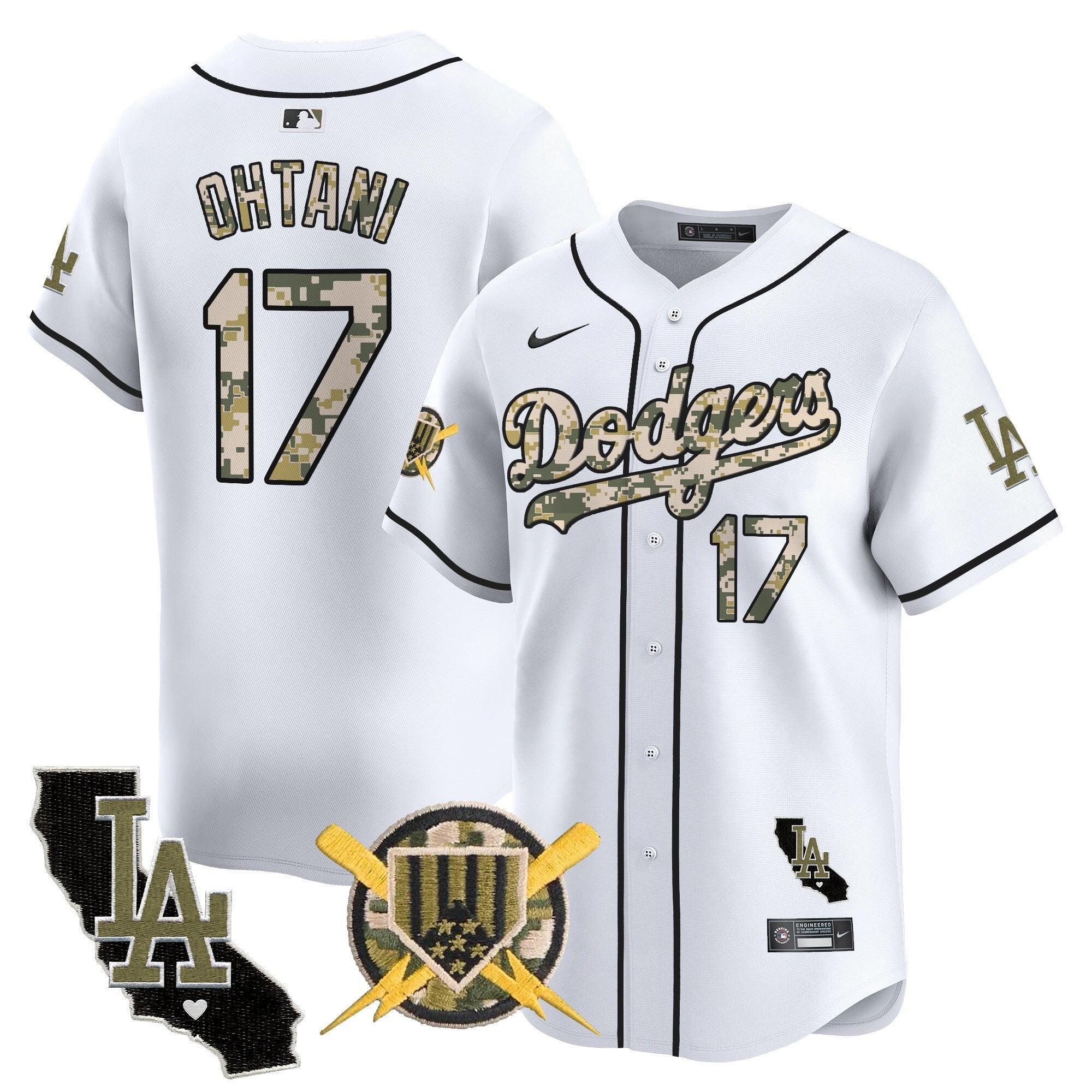 Dodgers Armed Forces Day Vapor Premier Limited Jersey - Stitched