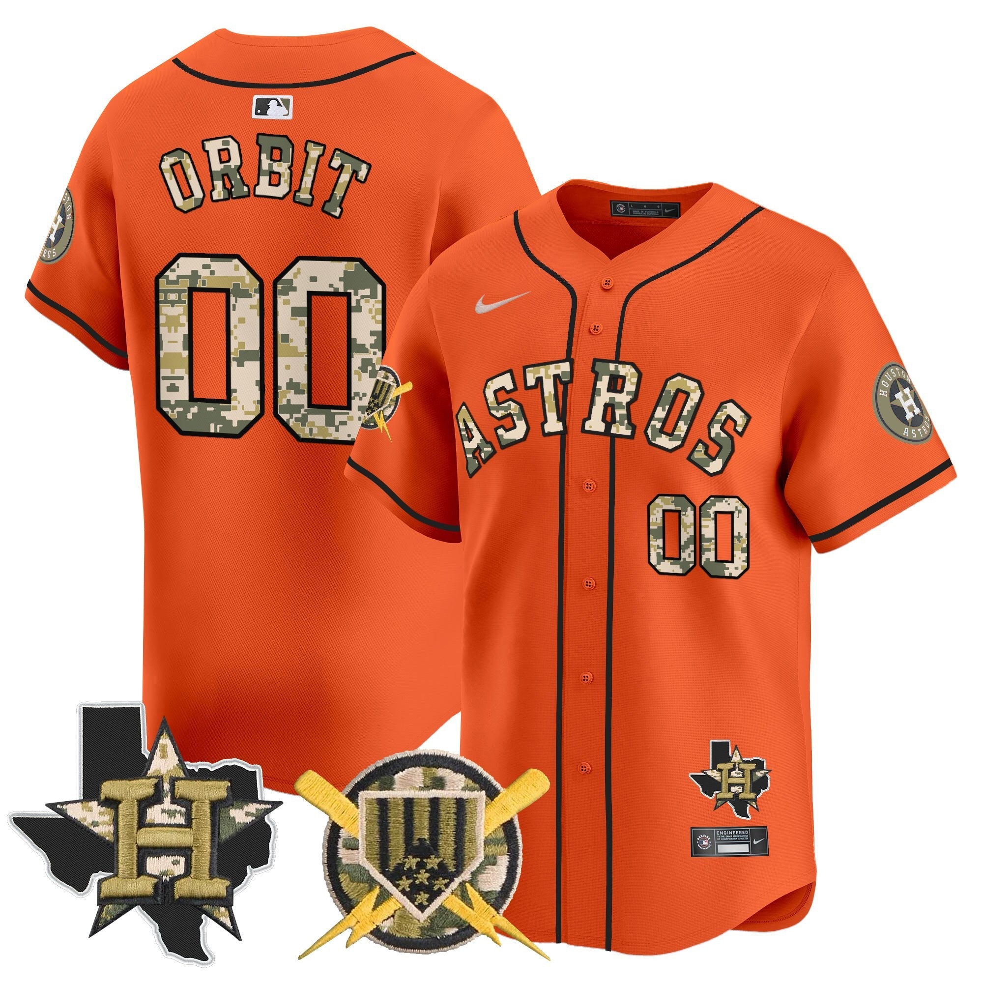 HOU Armed Forces Day Vapor Premier Limited Jersey V2 - Stitched