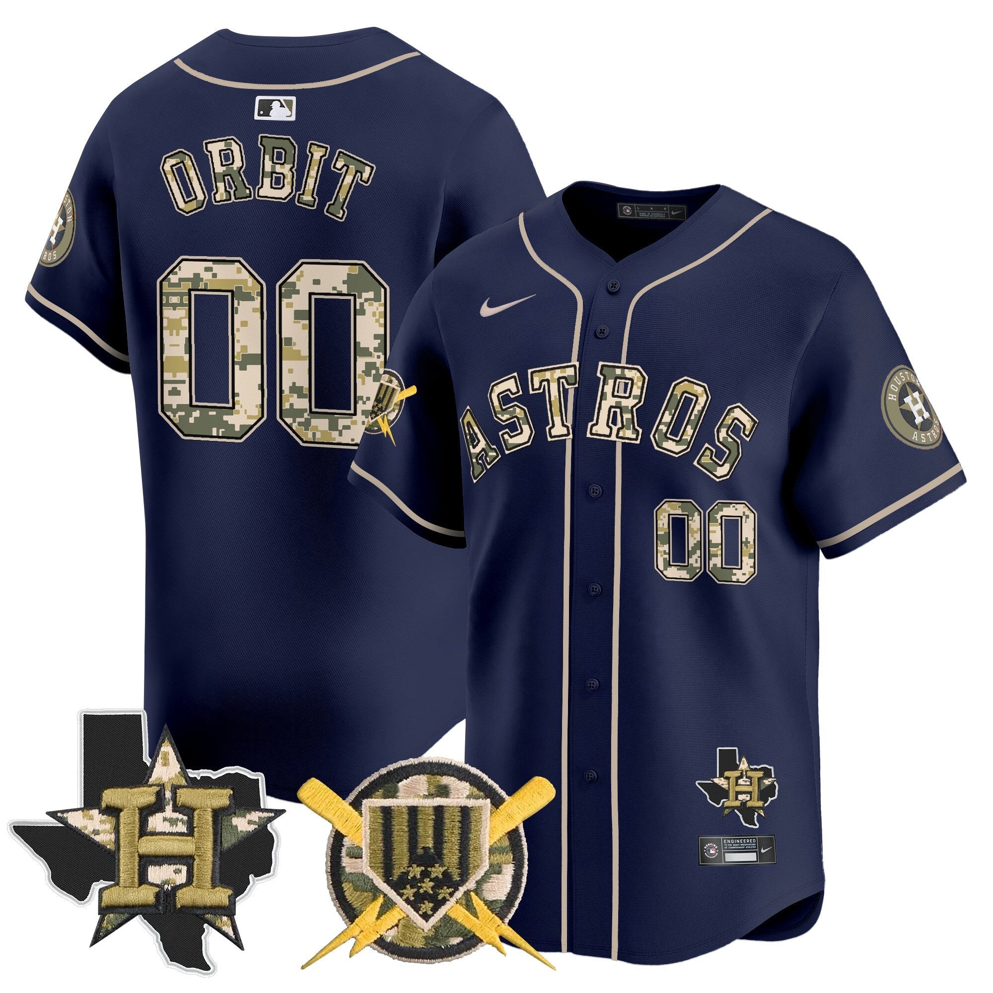 HOU Armed Forces Day Vapor Premier Limited Jersey V2 - Stitched