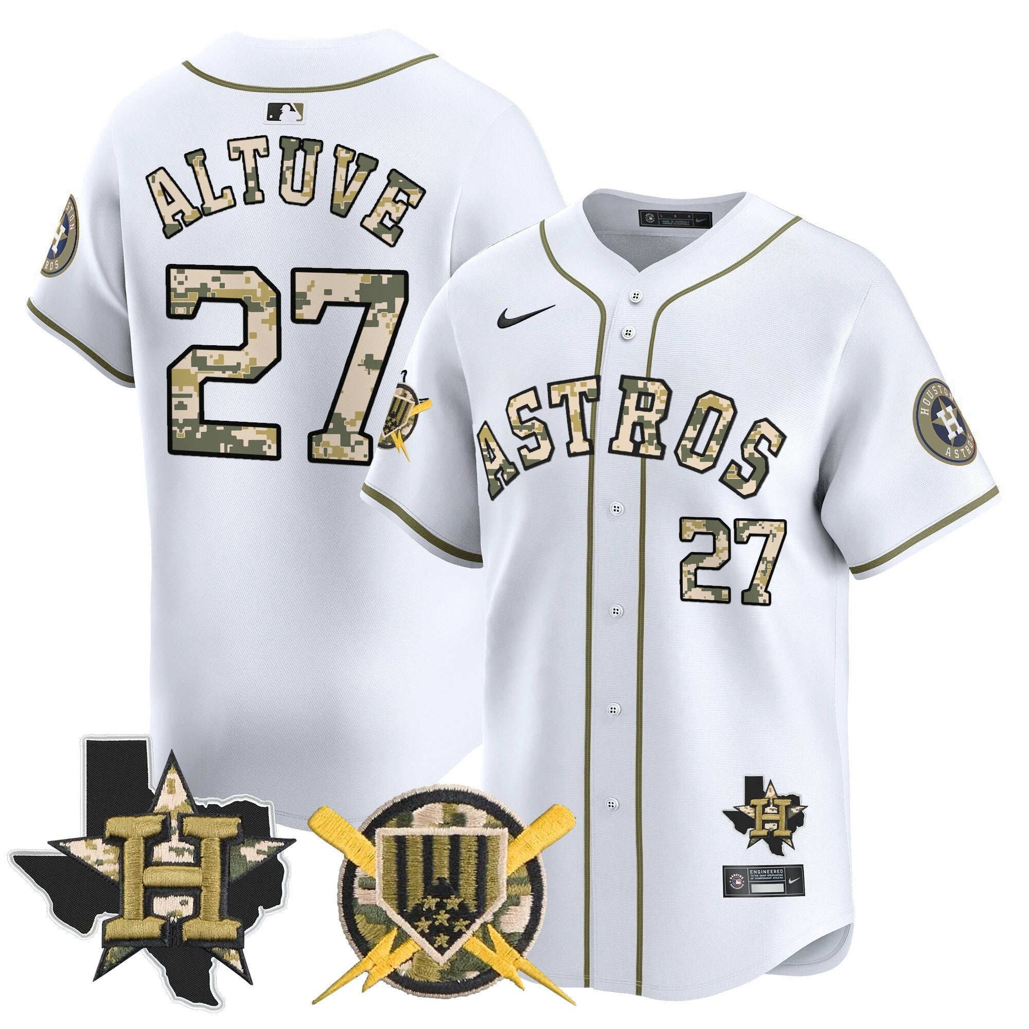 HOU Armed Forces Day Vapor Premier Limited Jersey V2 - Stitched