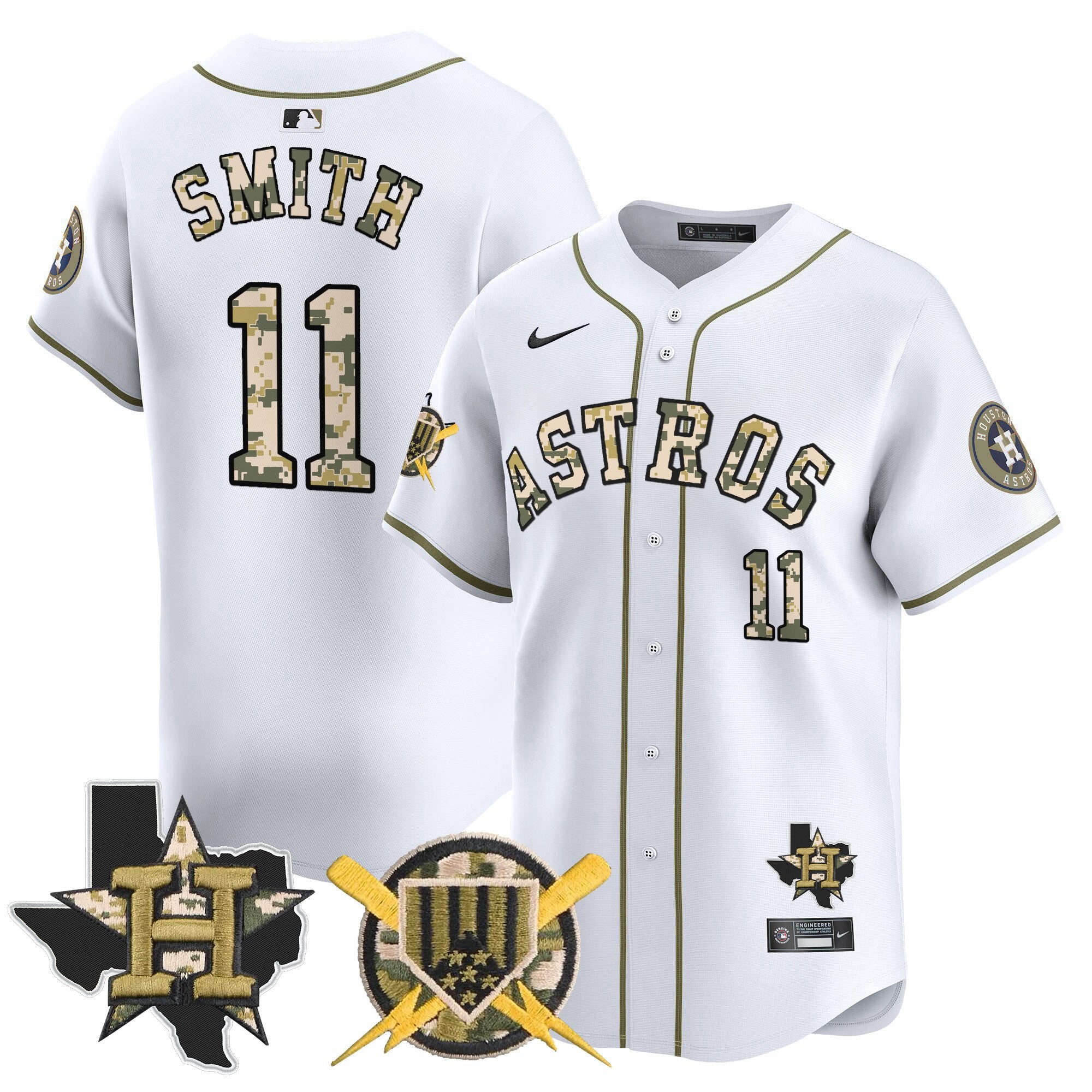 HOU Armed Forces Day Vapor Premier Limited Jersey V2 - Stitched