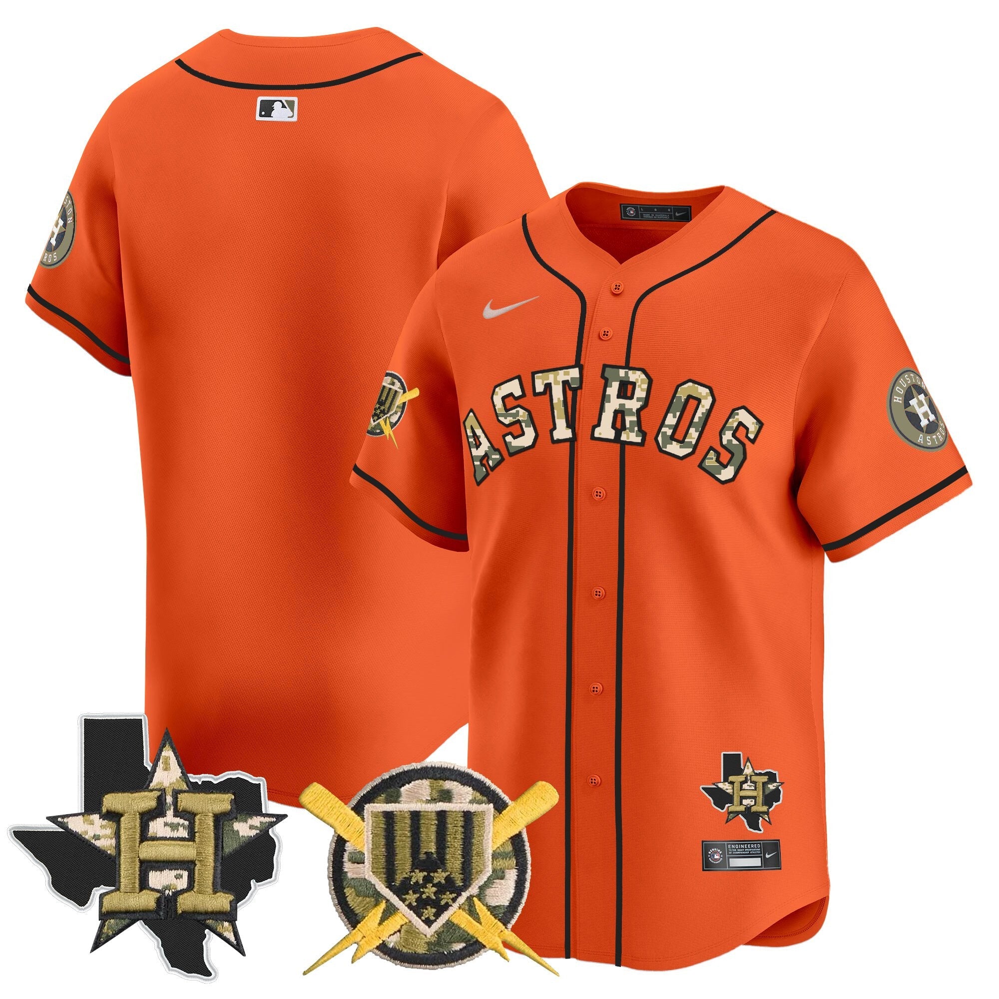 HOU Armed Forces Day Vapor Premier Limited Jersey V2 - Stitched