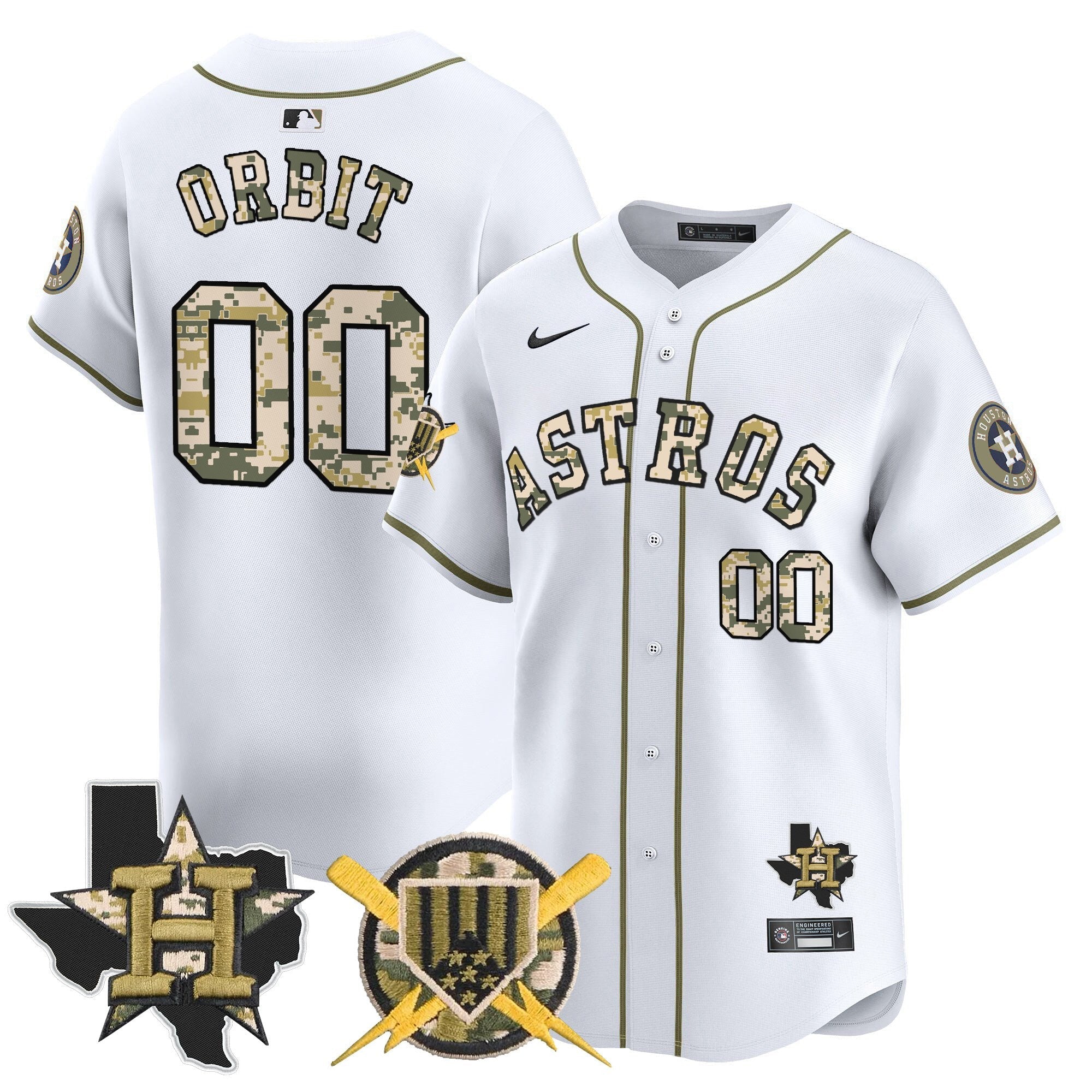 HOU Armed Forces Day Vapor Premier Limited Jersey V2 - Stitched