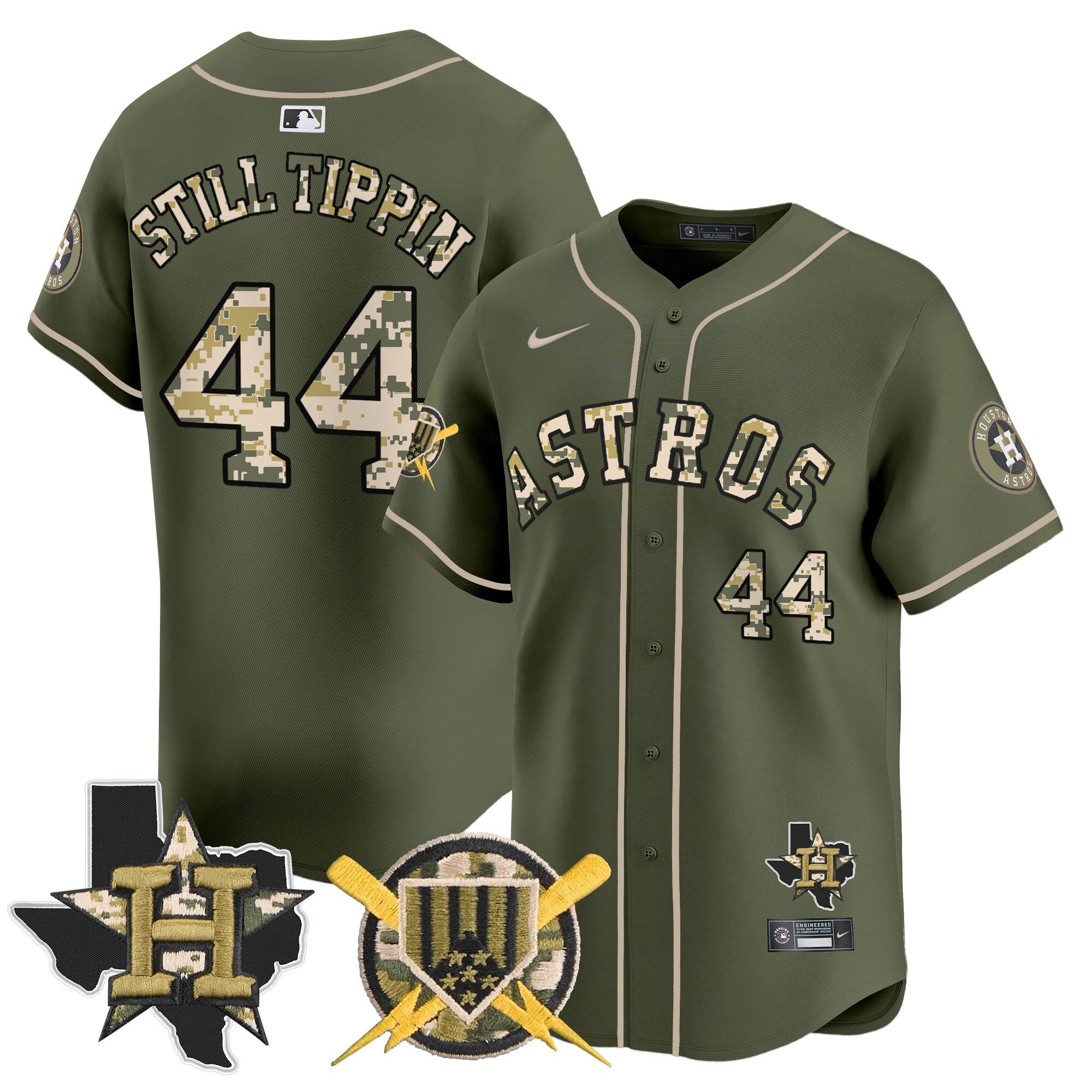 HOU Armed Forces Day Vapor Premier Limited Jersey V2 - Stitched
