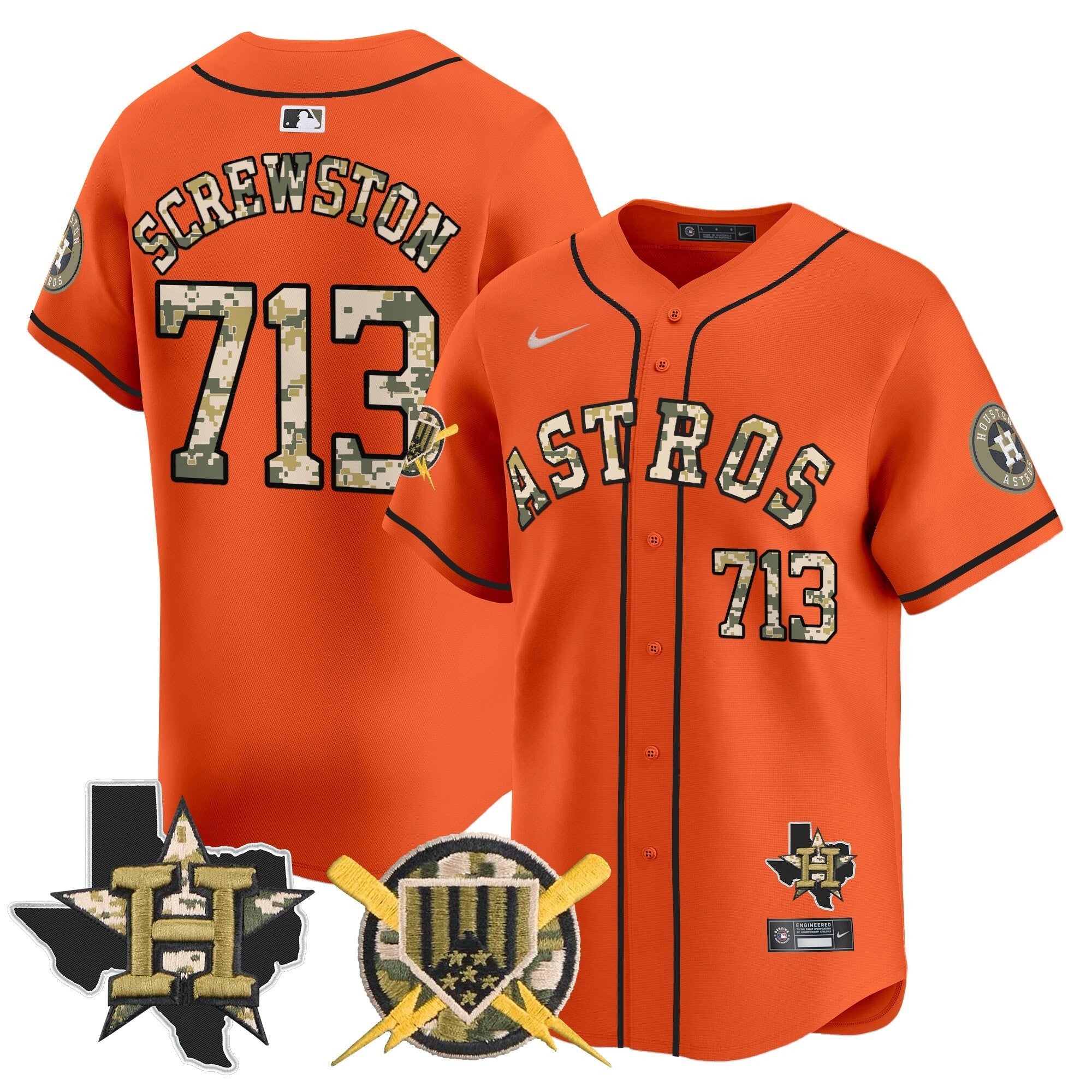 HOU Armed Forces Day Vapor Premier Limited Jersey V2 - Stitched