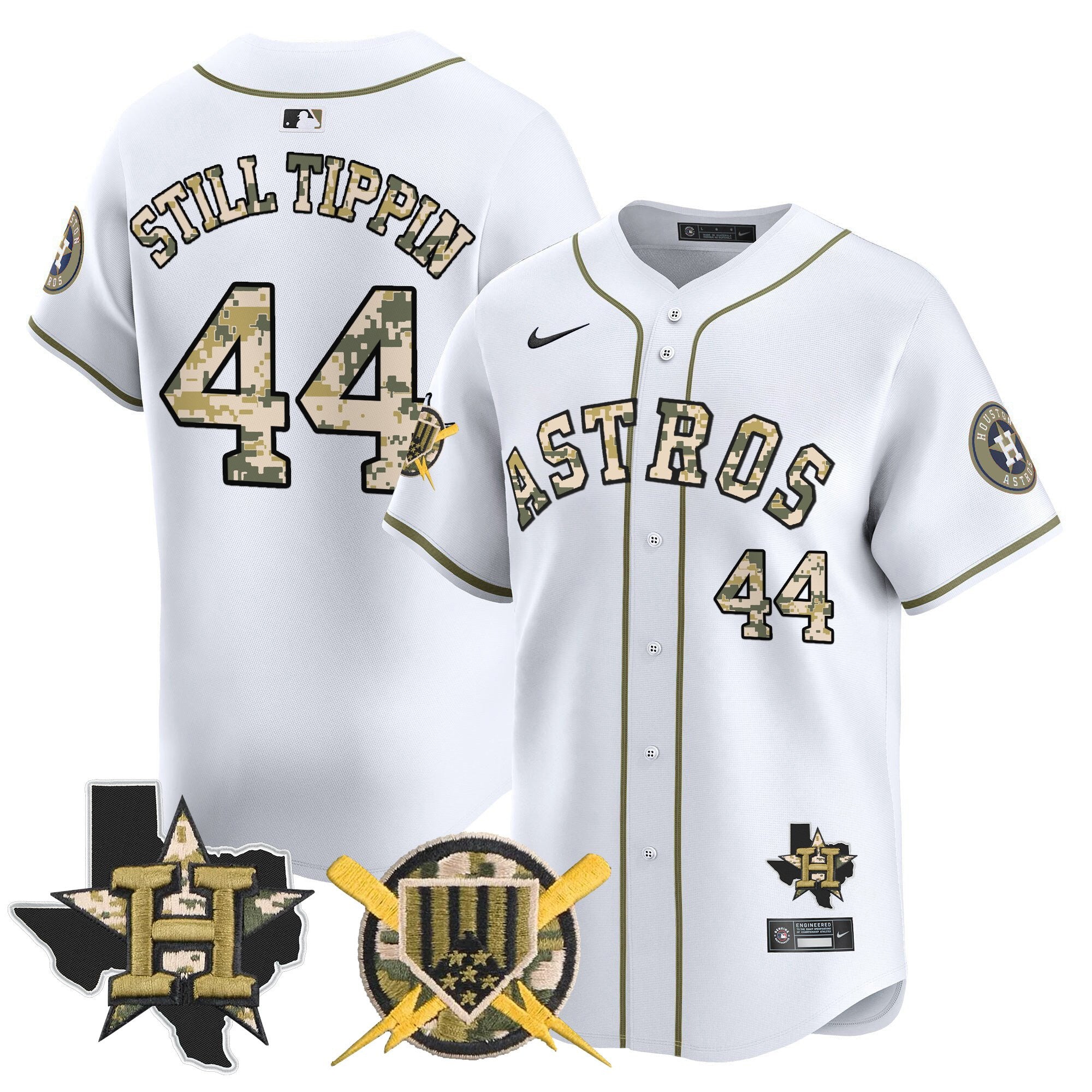HOU Armed Forces Day Vapor Premier Limited Jersey V2 - Stitched