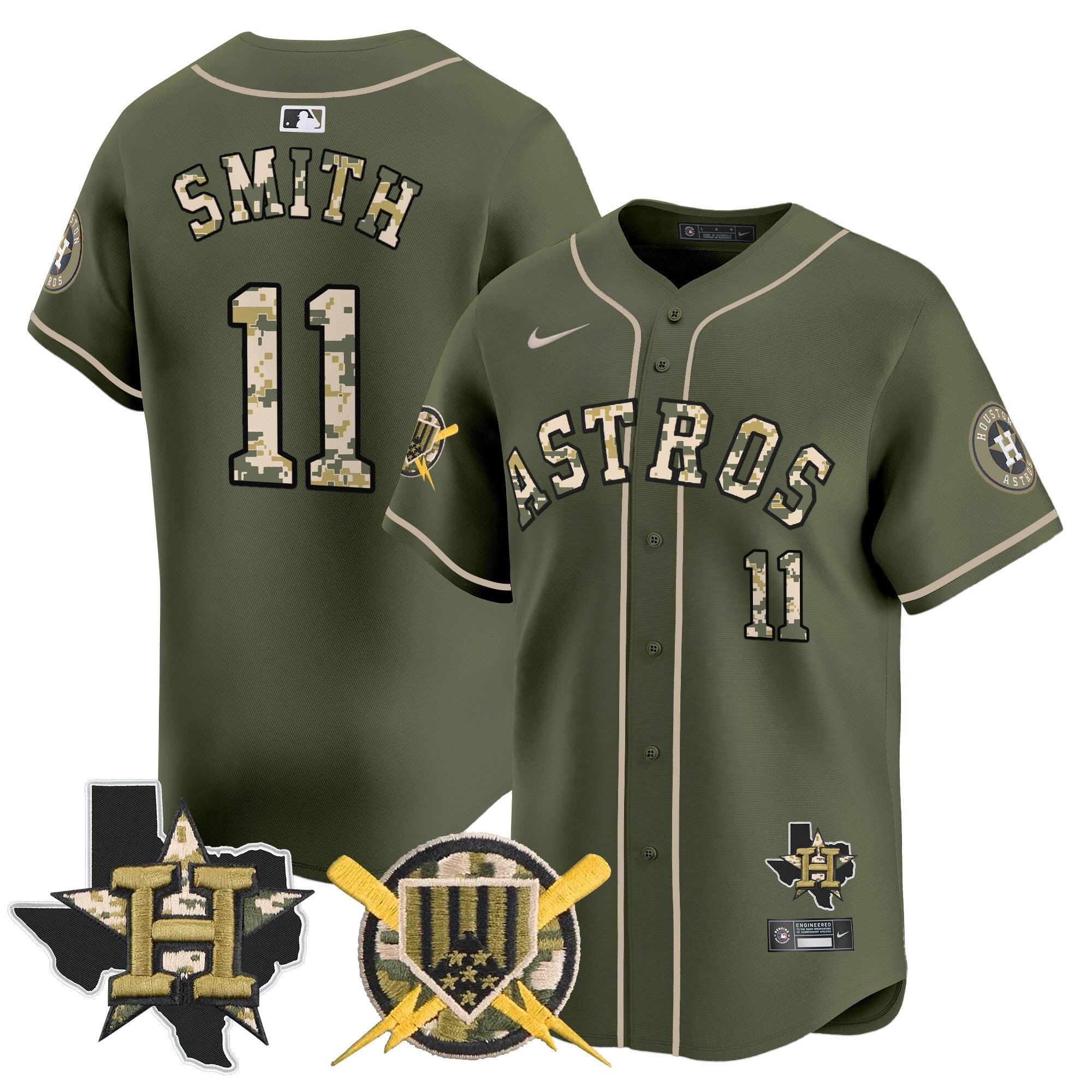 HOU Armed Forces Day Vapor Premier Limited Jersey V2 - Stitched