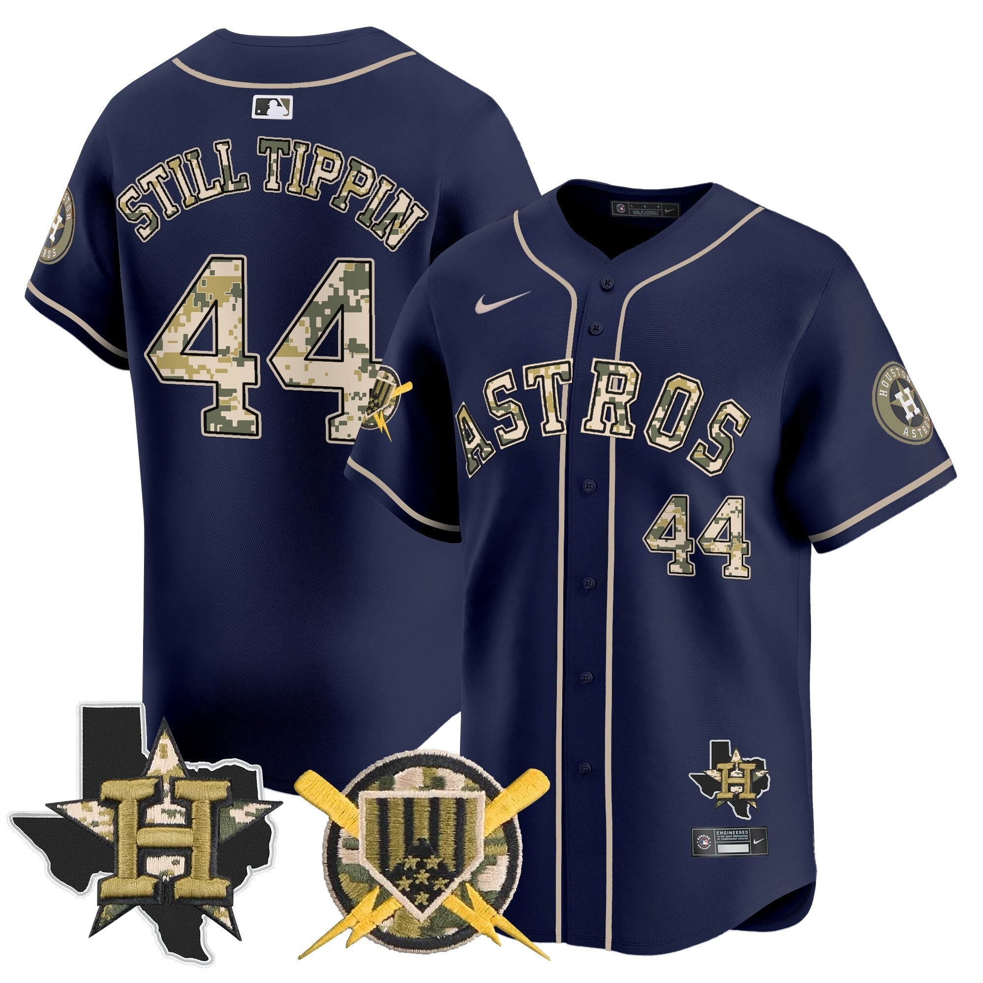 HOU Armed Forces Day Vapor Premier Limited Jersey V2 - Stitched