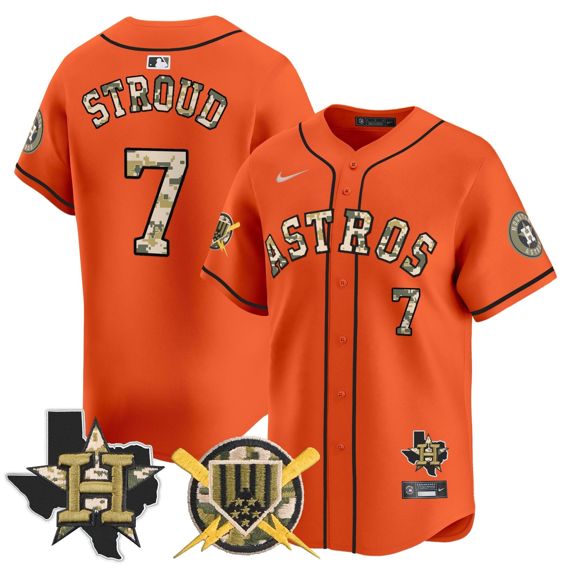 HOU Armed Forces Day Vapor Premier Limited Jersey V2 - Stitched
