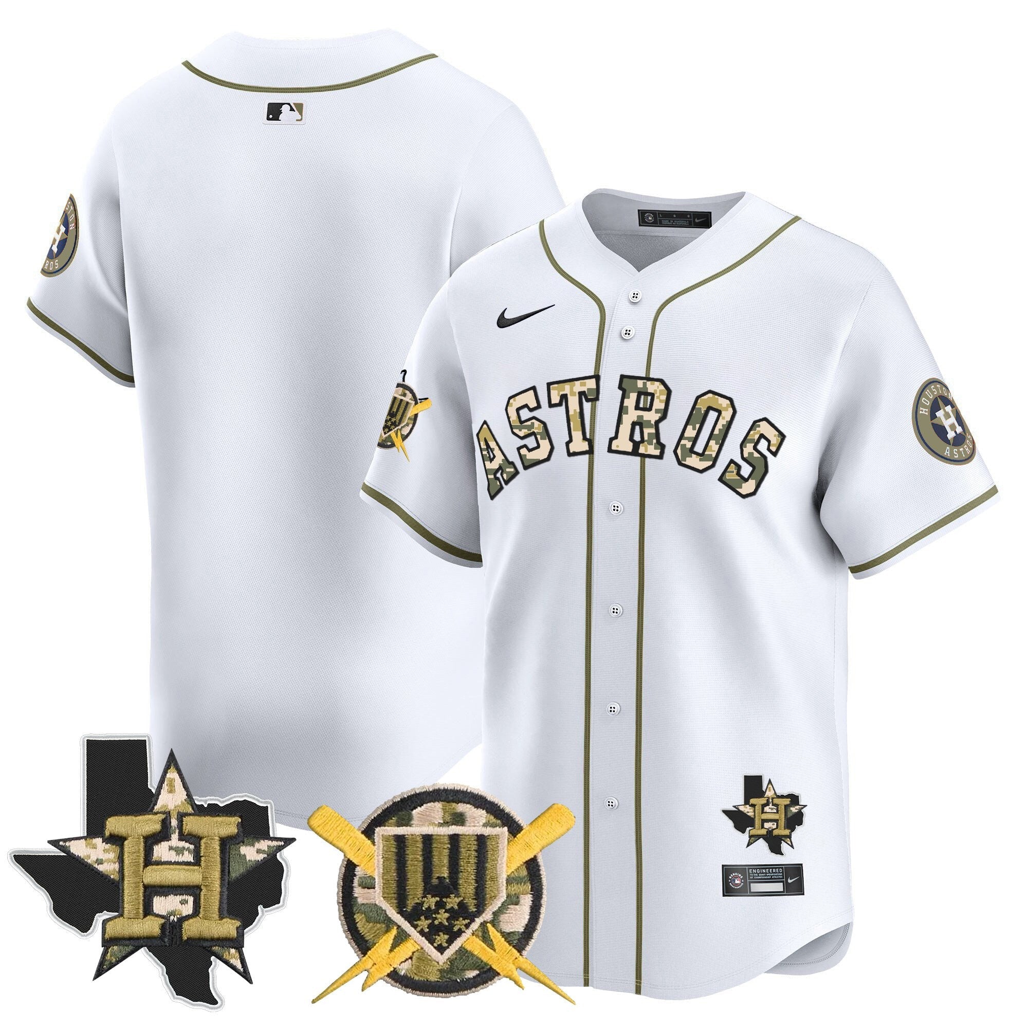HOU Armed Forces Day Vapor Premier Limited Jersey V2 - Stitched