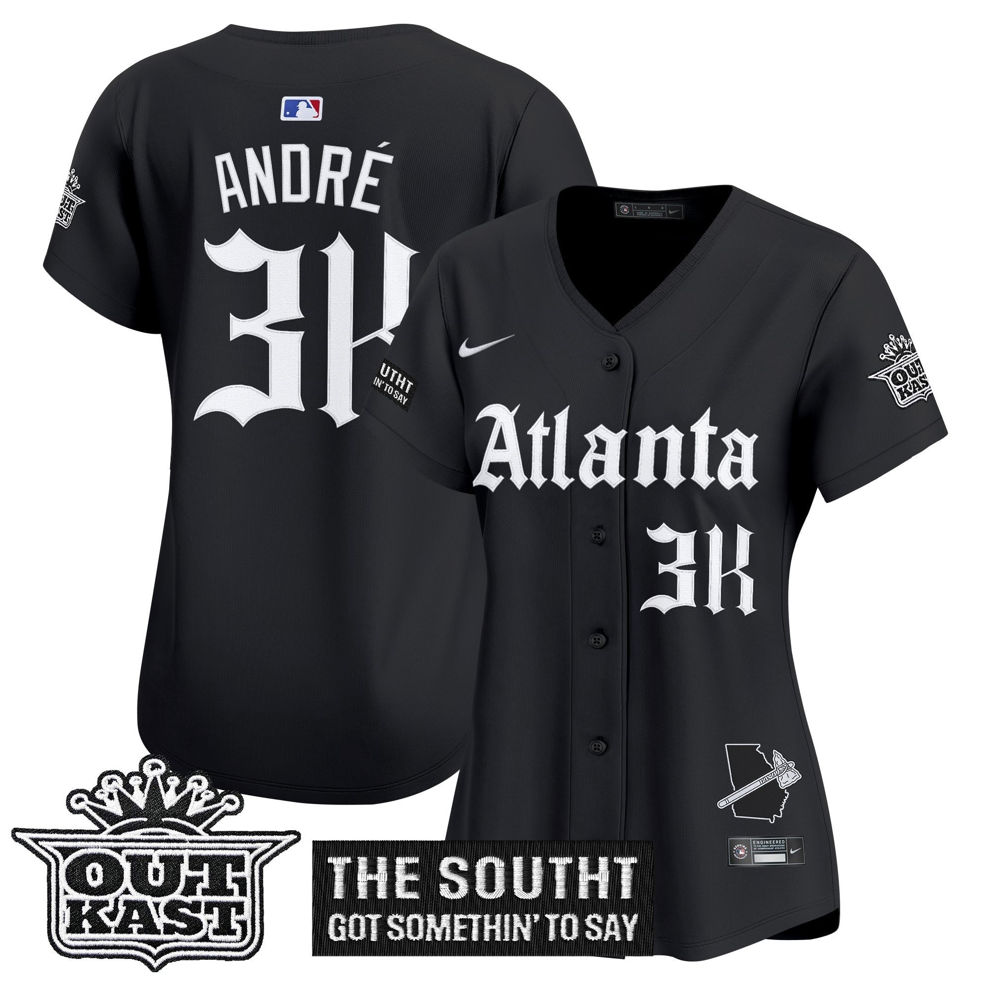 Women's ATL 'Gothic South x Outkast Edition' Vapor Premier Limited Jersey - Stitched