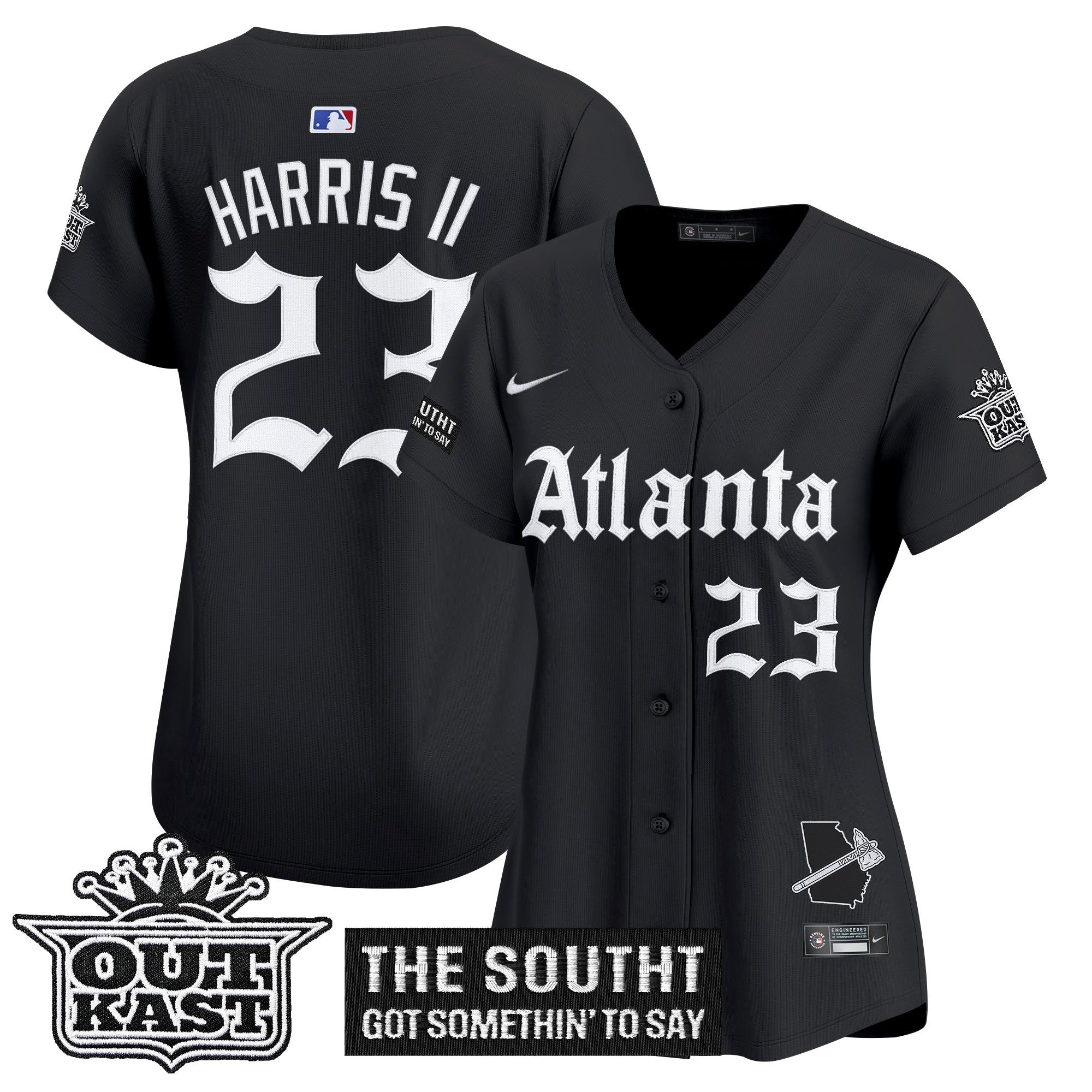 Women's ATL 'Gothic South x Outkast Edition' Vapor Premier Limited Jersey - Stitched