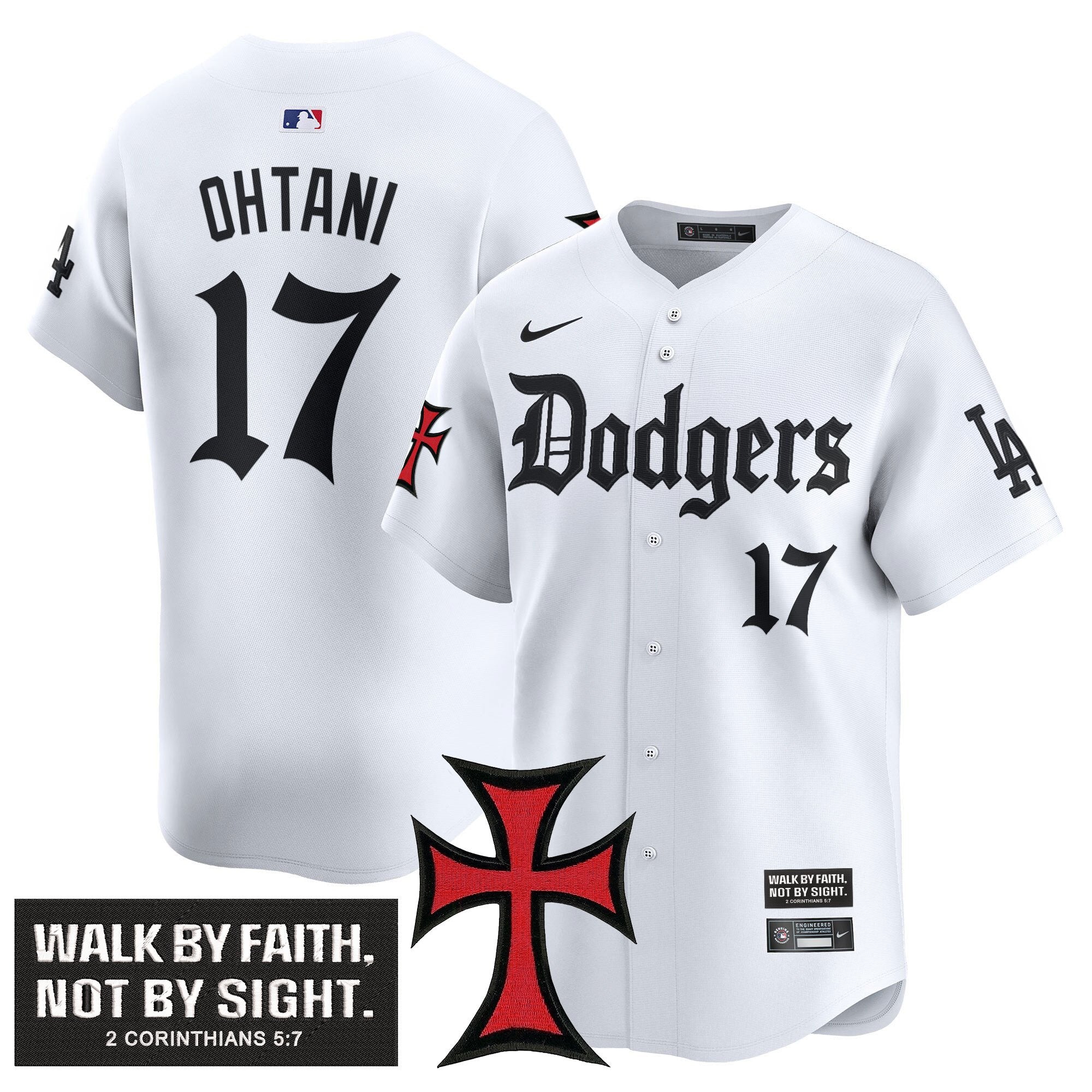 Dodgers 'Faith & Glory Edition' Vapor Premier Limited Jersey - Stitched