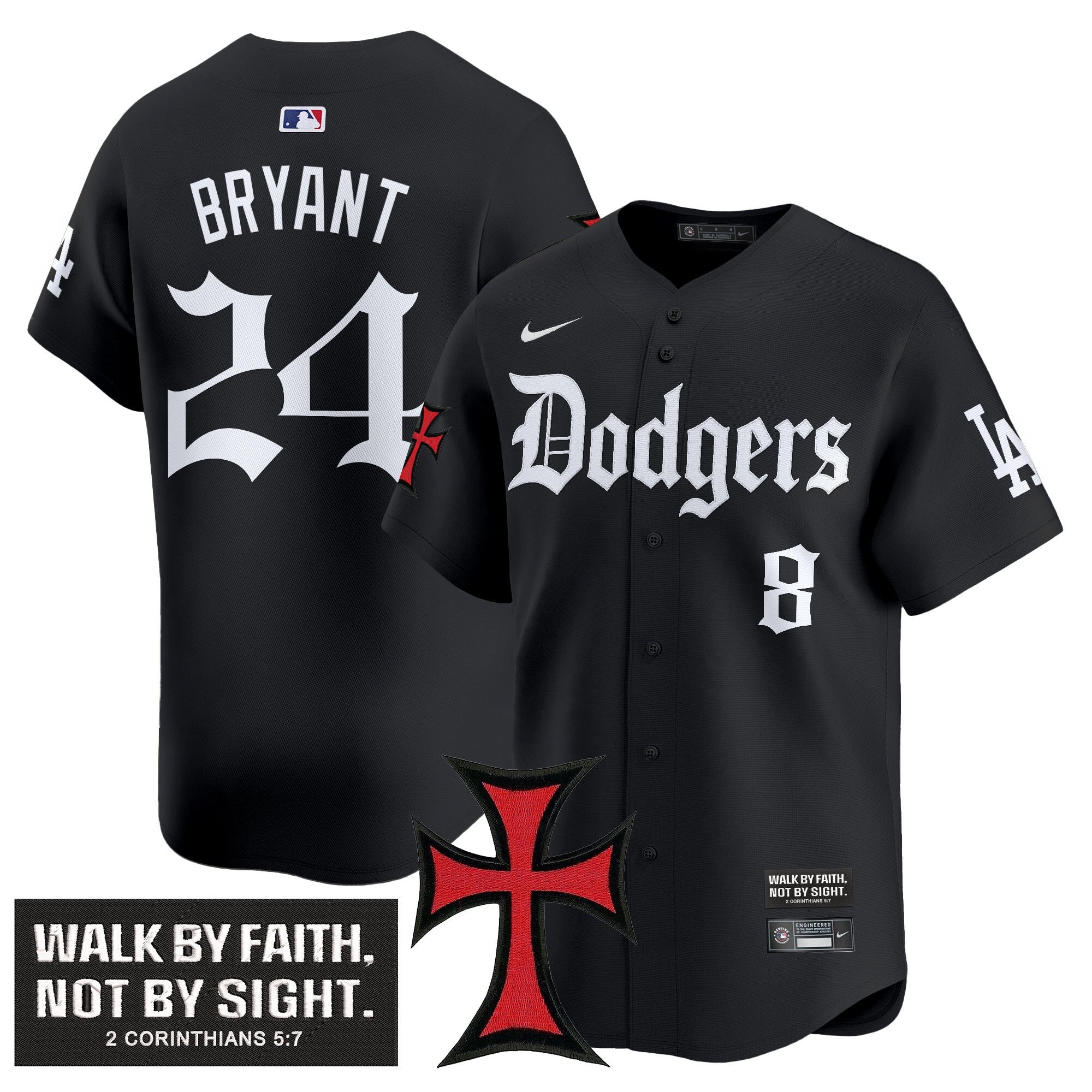 Dodgers 'Faith & Glory Edition' Vapor Premier Limited Jersey - Stitched