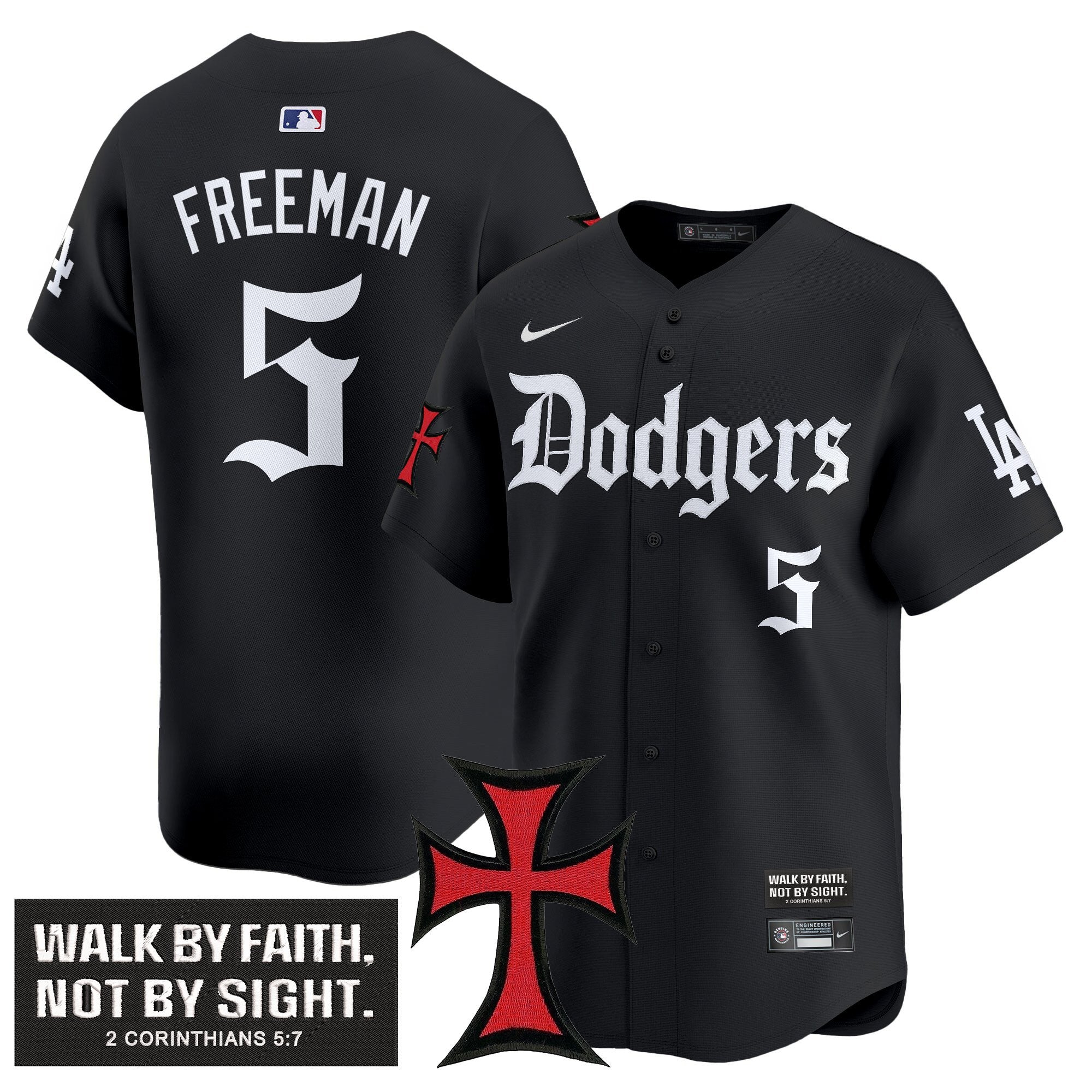 Dodgers 'Faith & Glory Edition' Vapor Premier Limited Jersey - Stitched