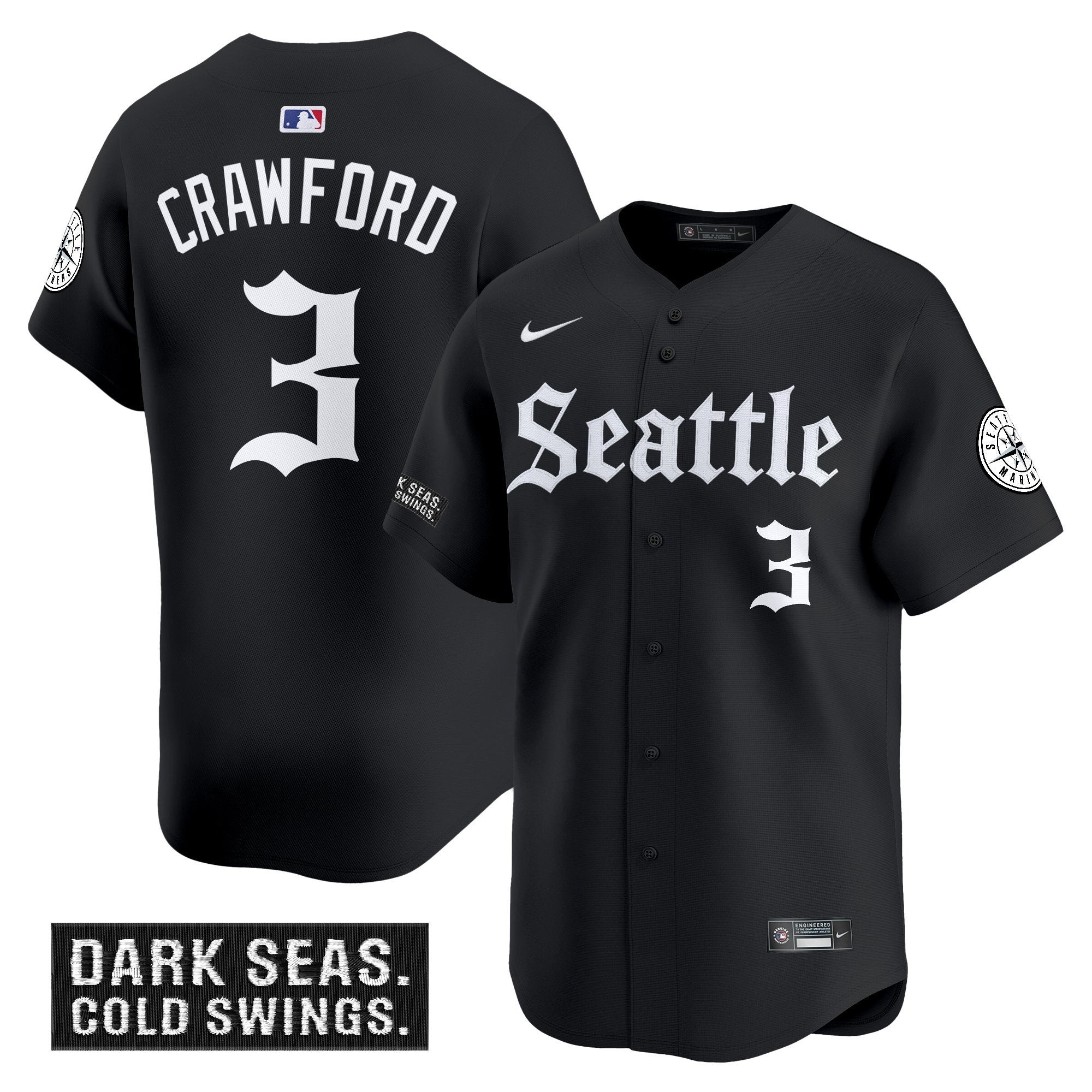 SEA 'Deep Sea Gothic Edition' Vapor Premier Limited Jersey - Stitched