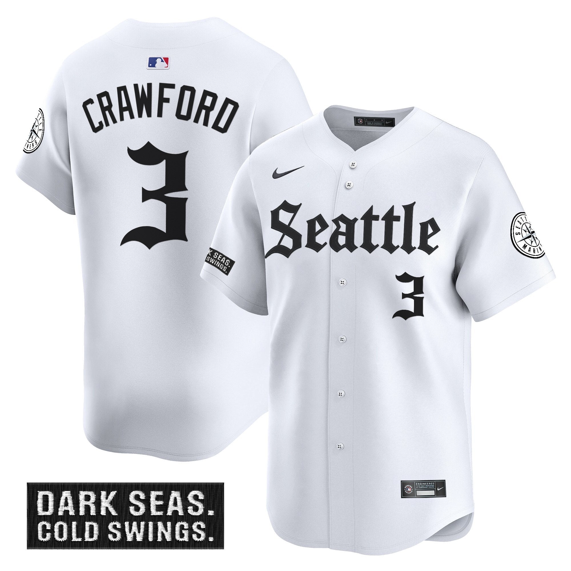 SEA 'Deep Sea Gothic Edition' Vapor Premier Limited Jersey - Stitched