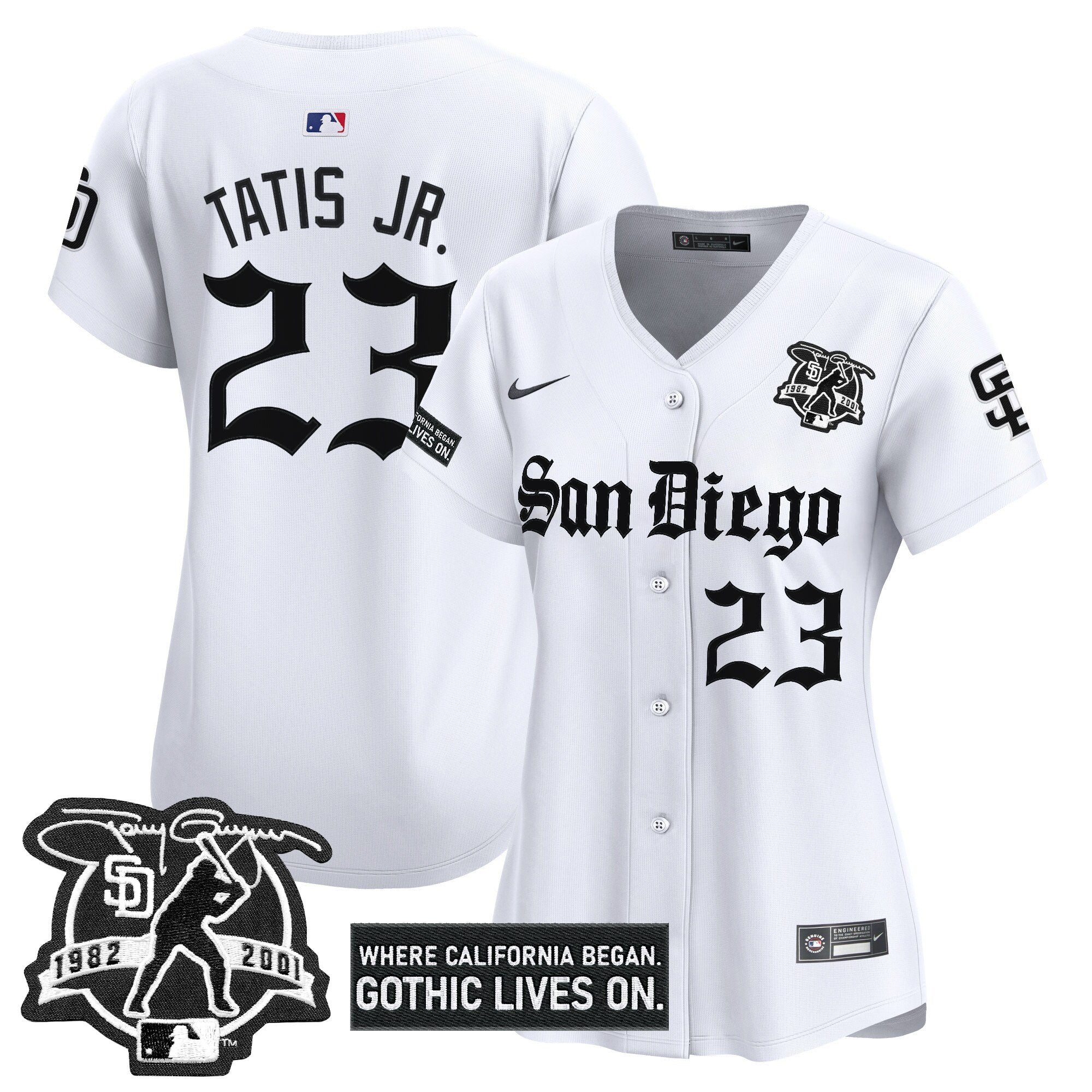 Women's SD 'Gothic Edition' Vapor Premier Limited Jersey - Stitched