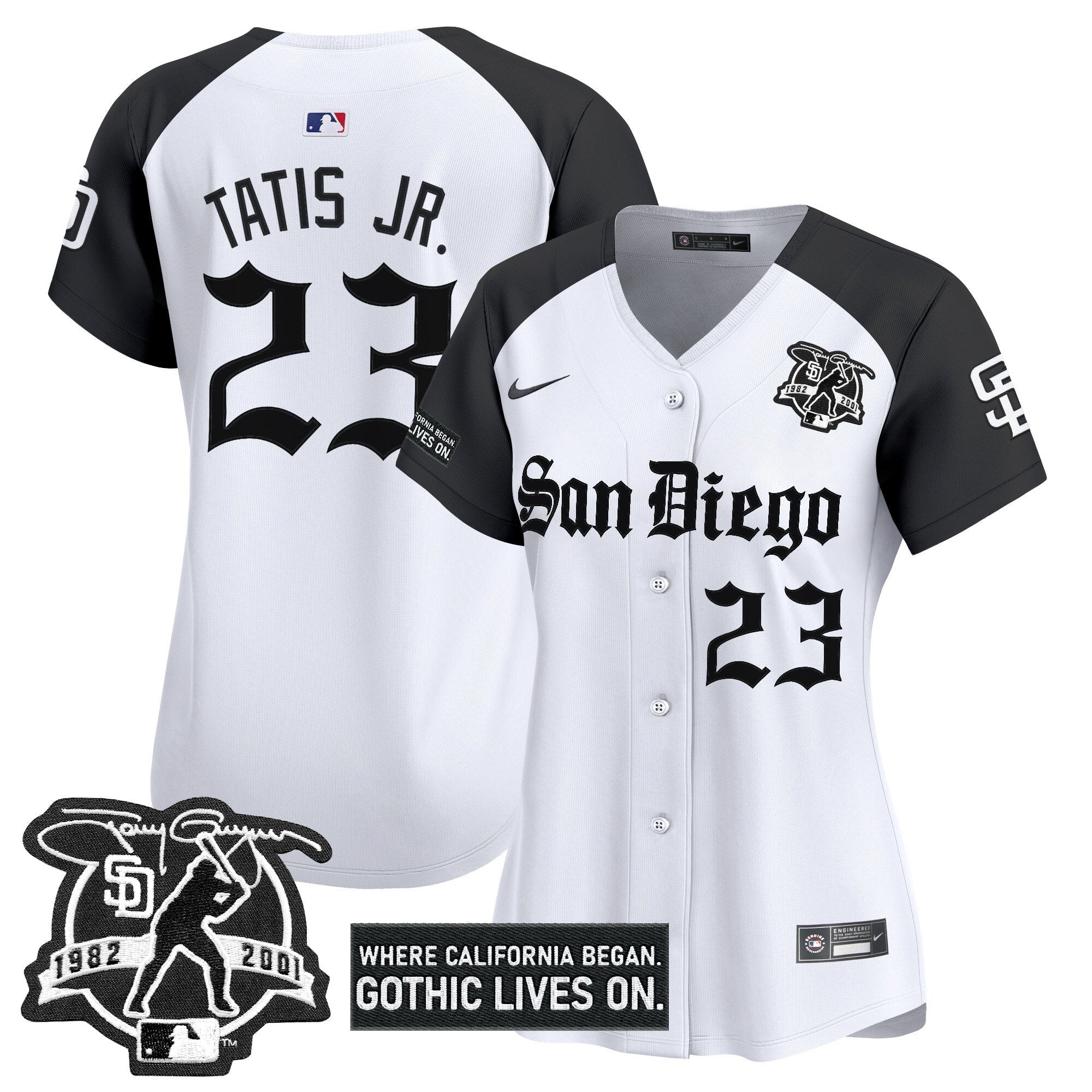 Women's SD 'Gothic Edition' Vapor Premier Limited Jersey - Stitched