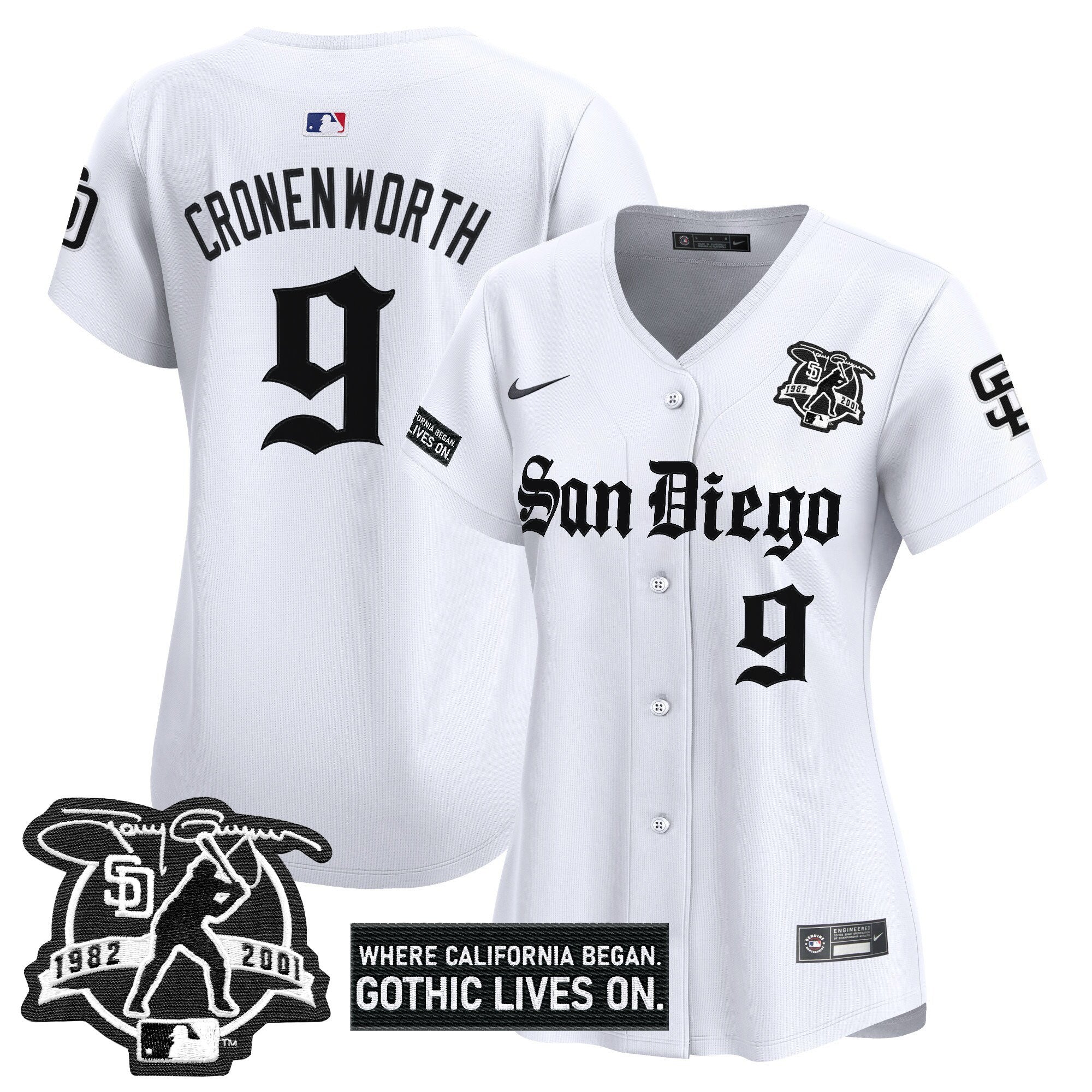 Women's SD 'Gothic Edition' Vapor Premier Limited Jersey - Stitched