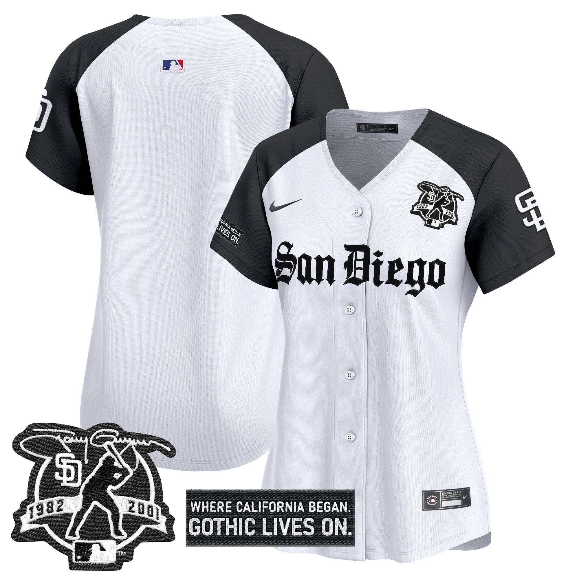 Women's SD 'Gothic Edition' Vapor Premier Limited Jersey - Stitched