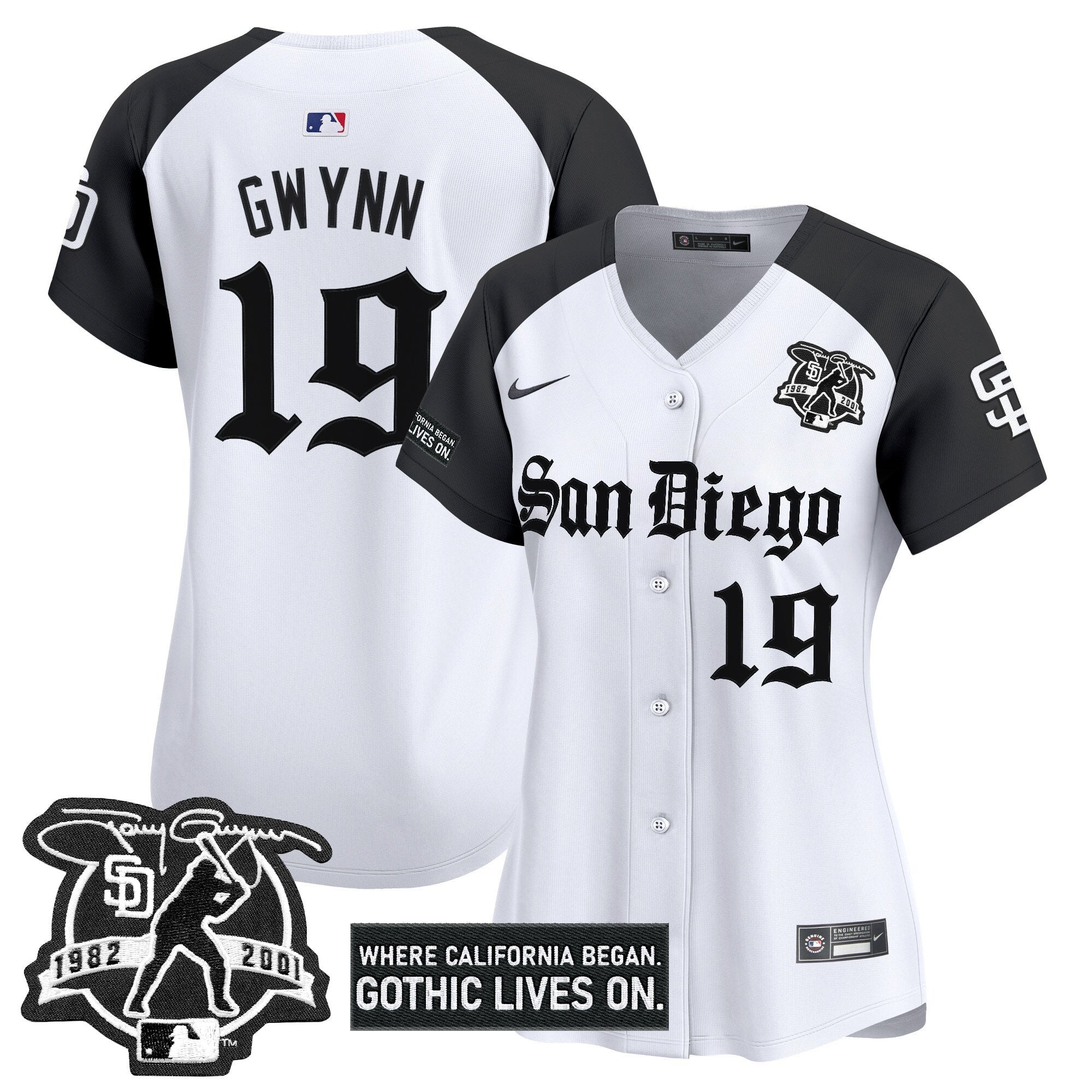 Women's SD 'Gothic Edition' Vapor Premier Limited Jersey - Stitched