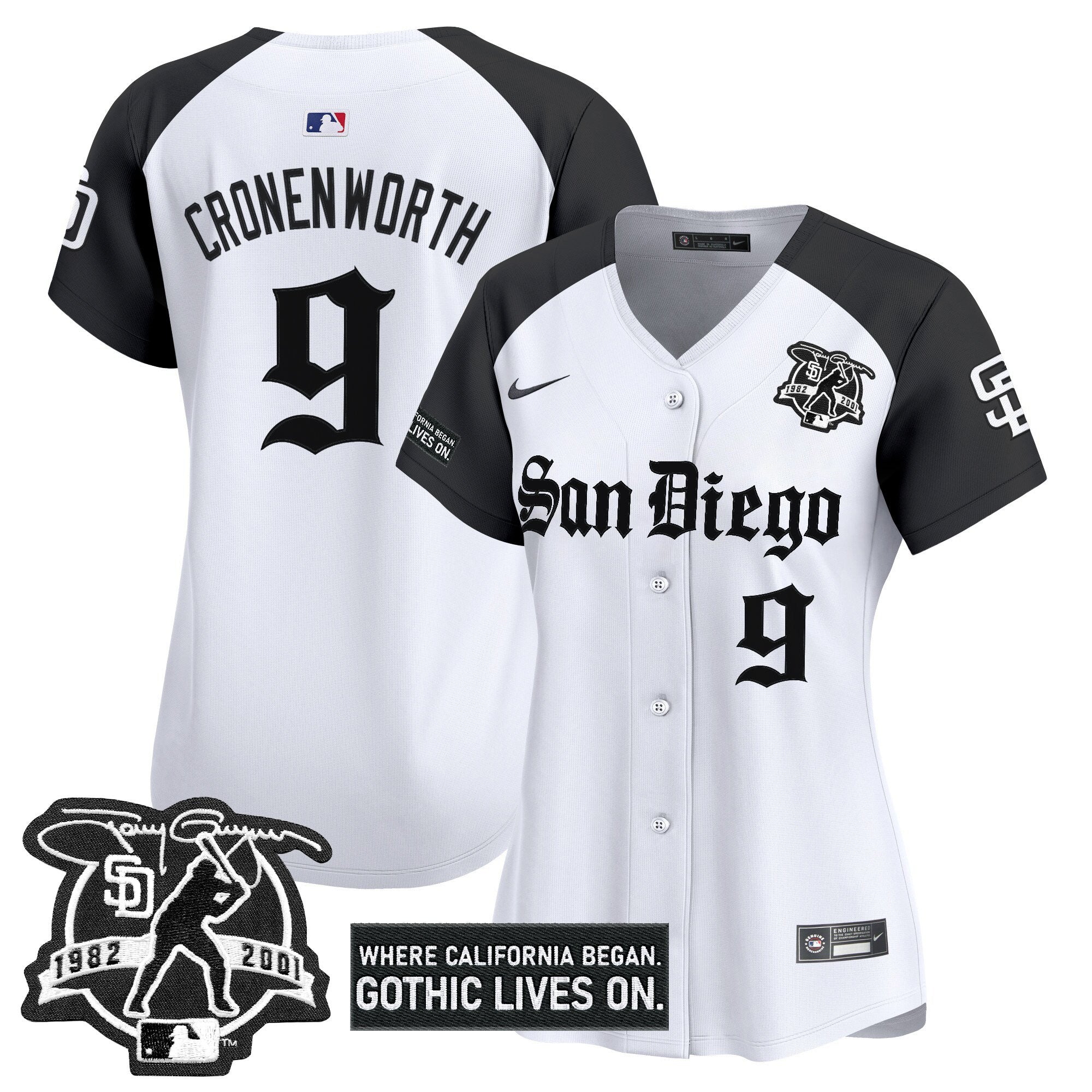 Women's SD 'Gothic Edition' Vapor Premier Limited Jersey - Stitched