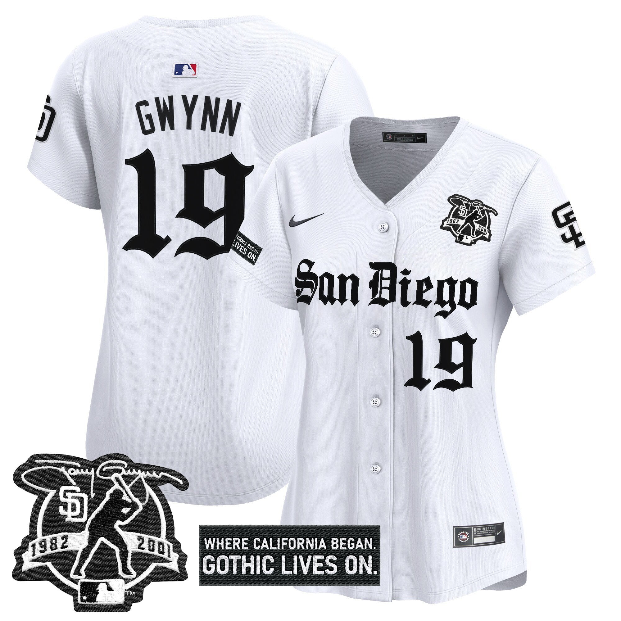 Women's SD 'Gothic Edition' Vapor Premier Limited Jersey - Stitched