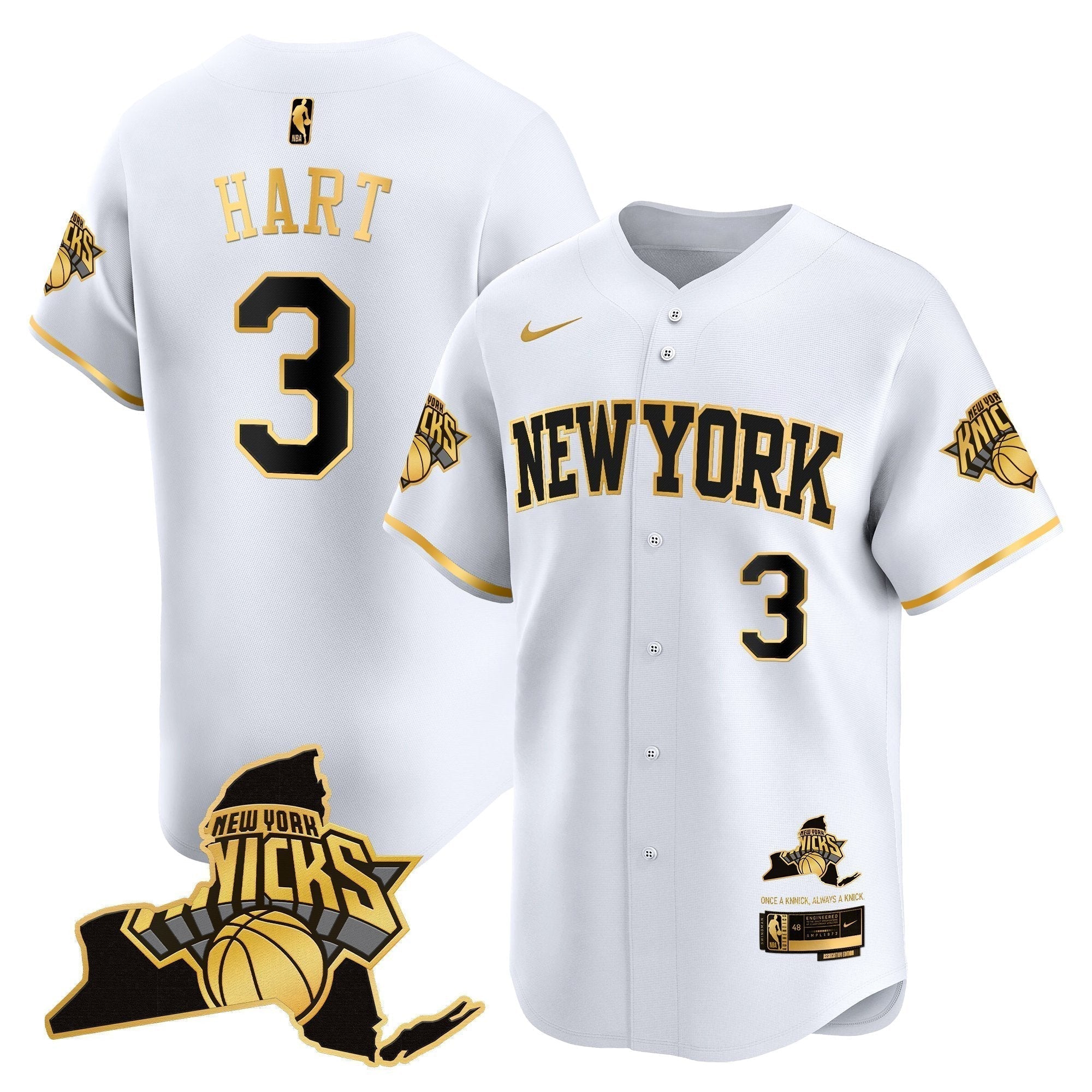 NYK Vapor Baseball Jersey - Stitched