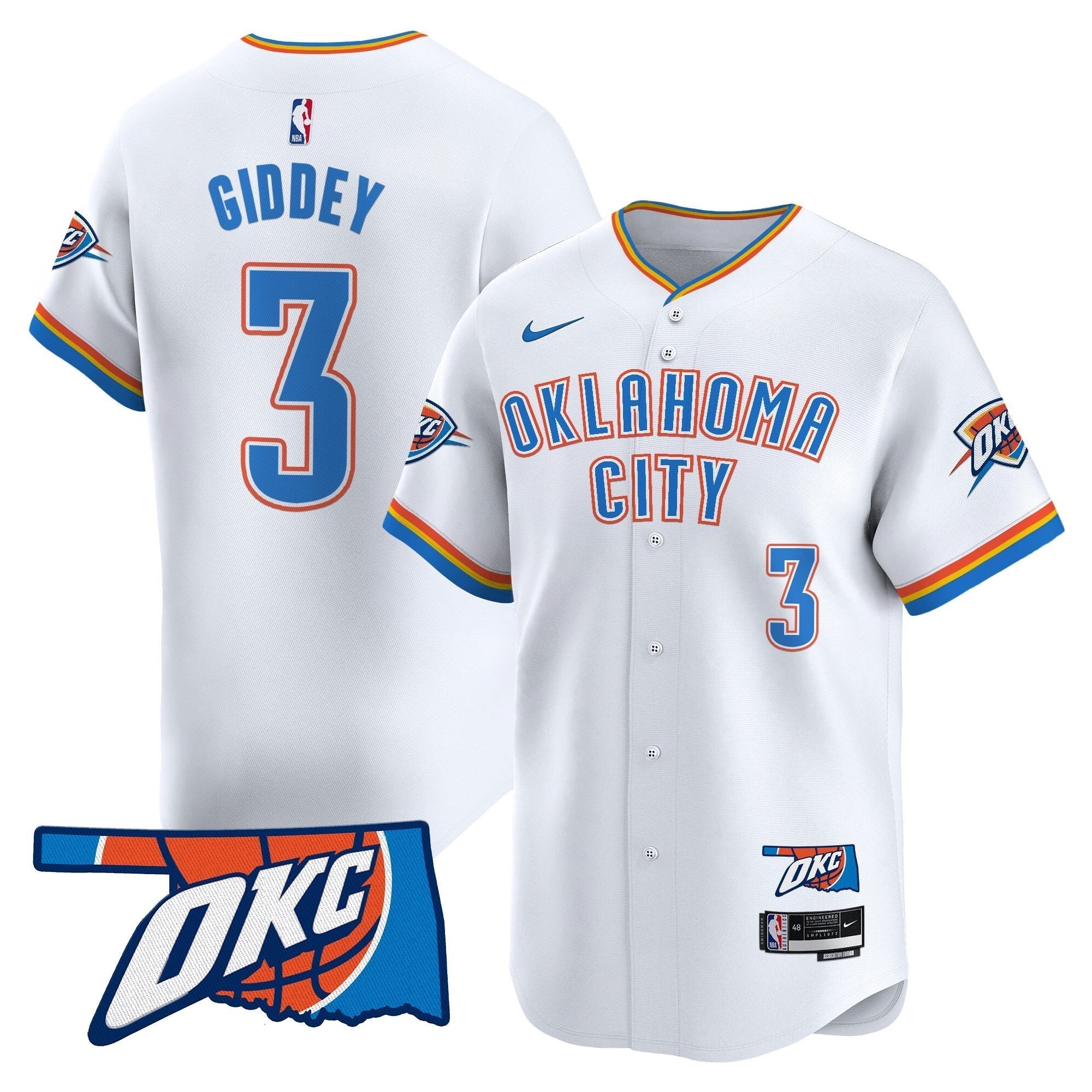 OKC Vapor Baseball Jersey - Stitched
