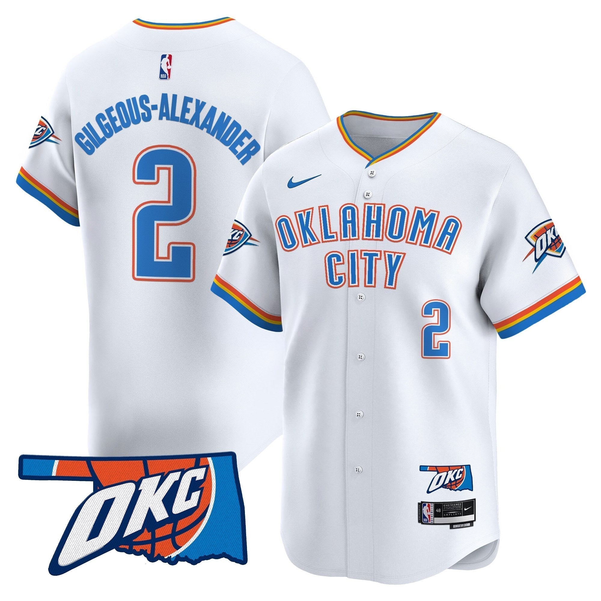 OKC Vapor Baseball Jersey - Stitched