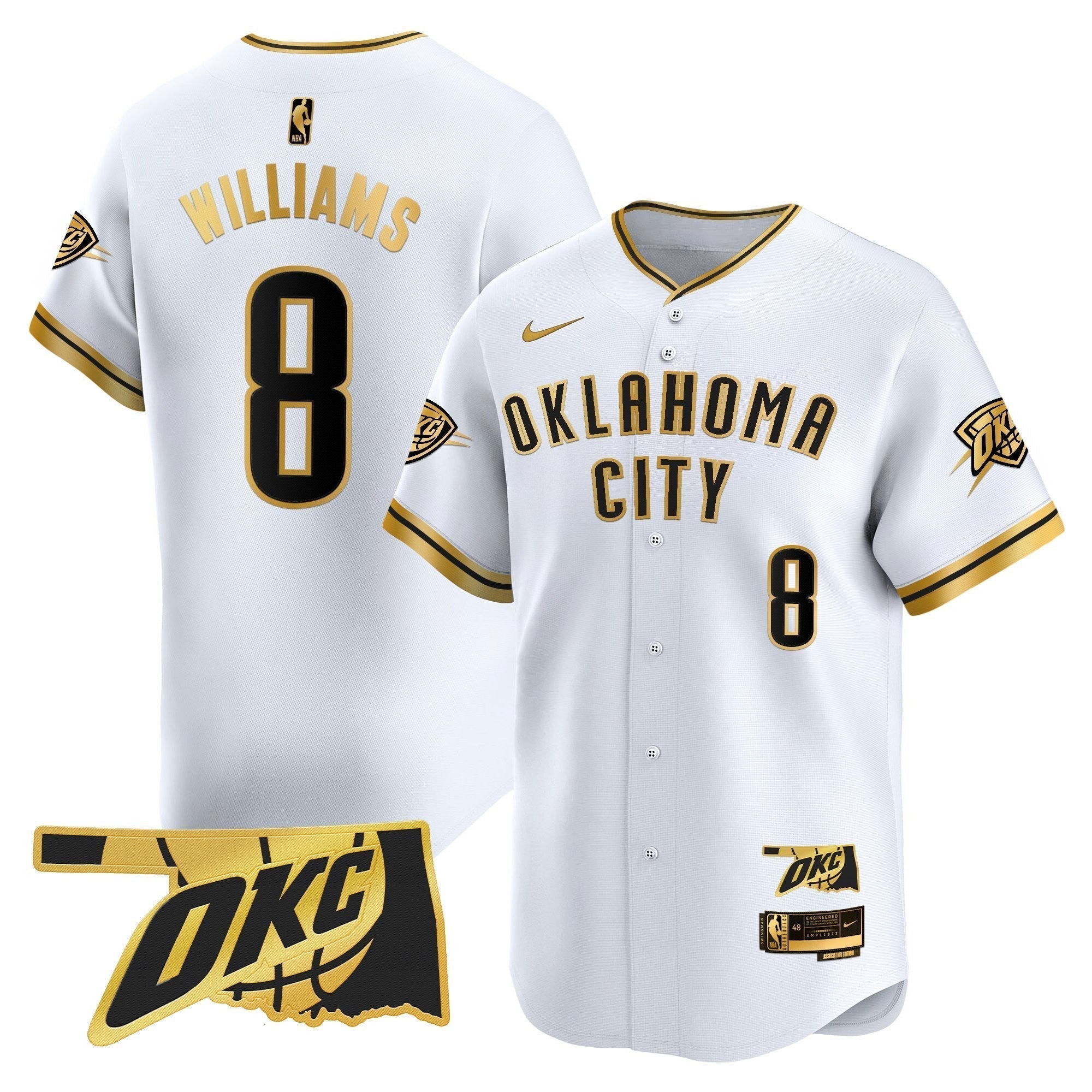 OKC Vapor Baseball Jersey - Stitched