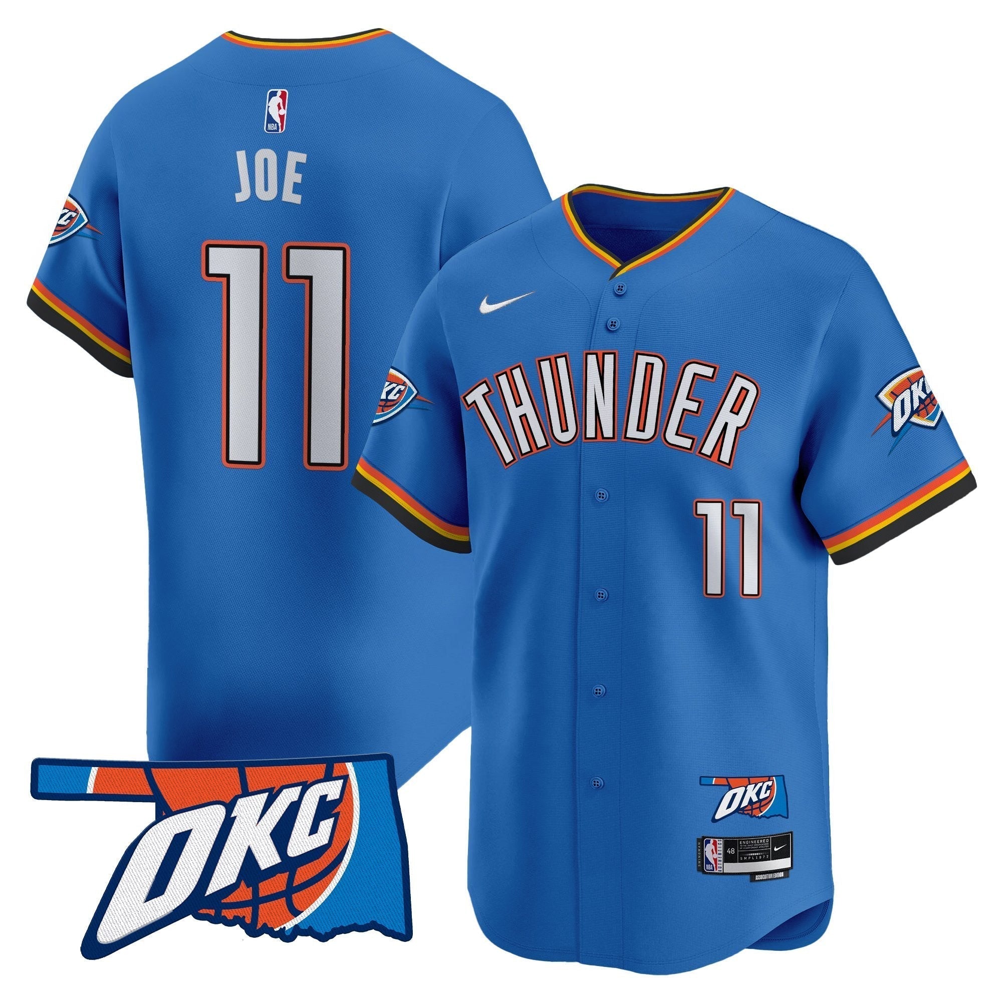 OKC Vapor Baseball Jersey - Stitched