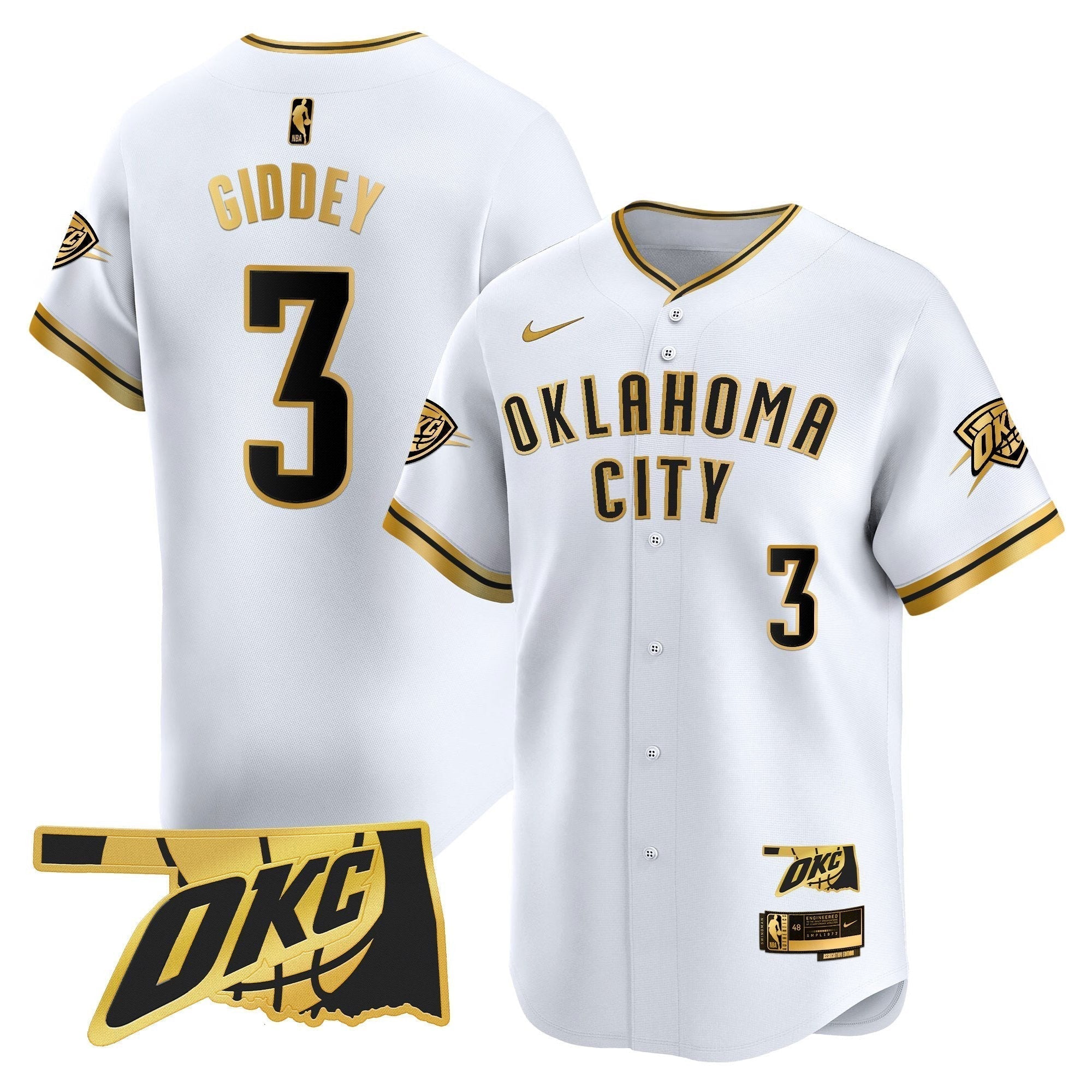 OKC Vapor Baseball Jersey - Stitched