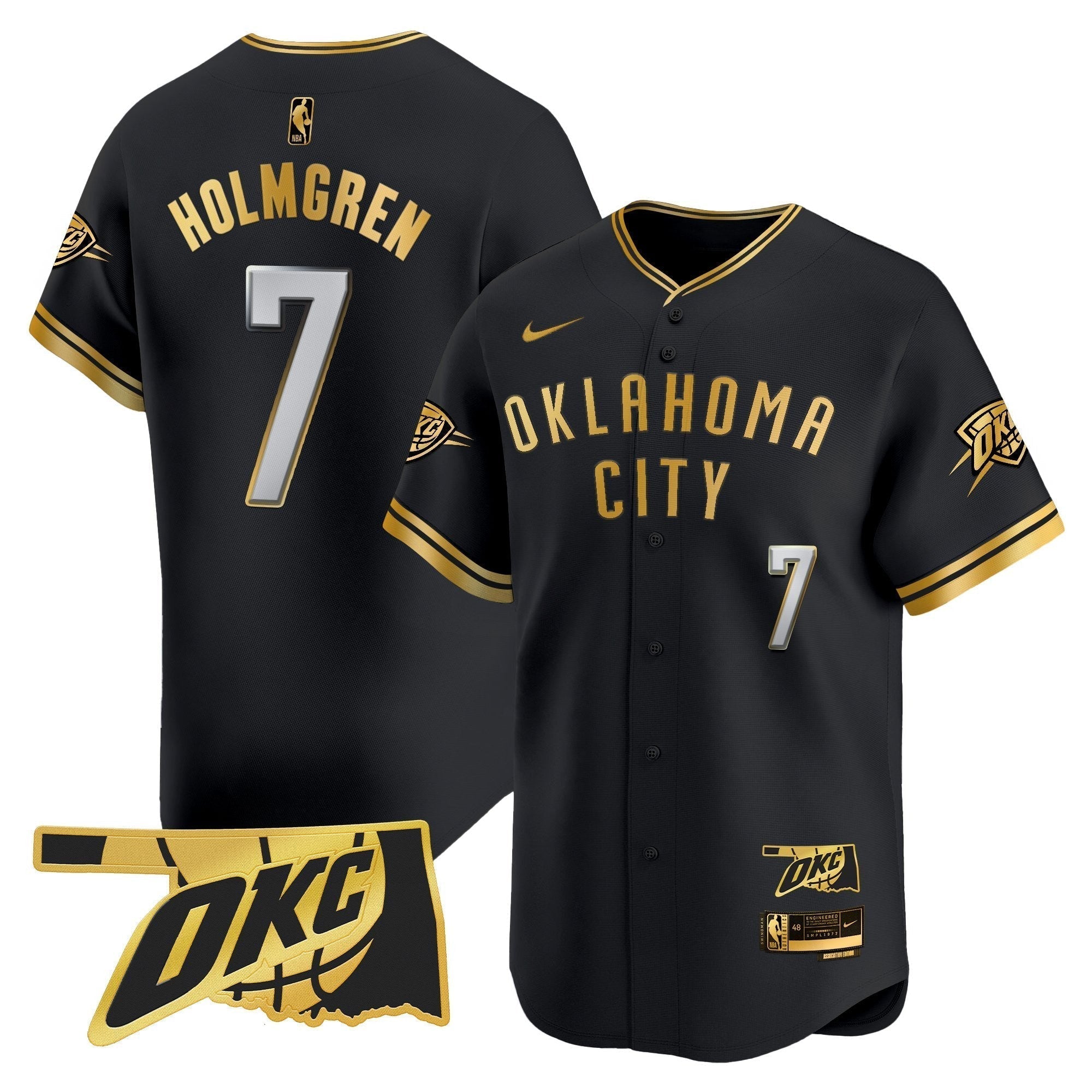 OKC Vapor Baseball Jersey - Stitched