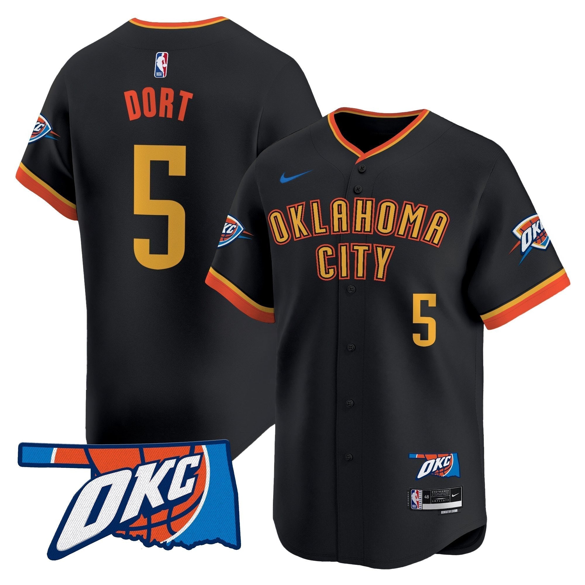 OKC Vapor Baseball Jersey - Stitched