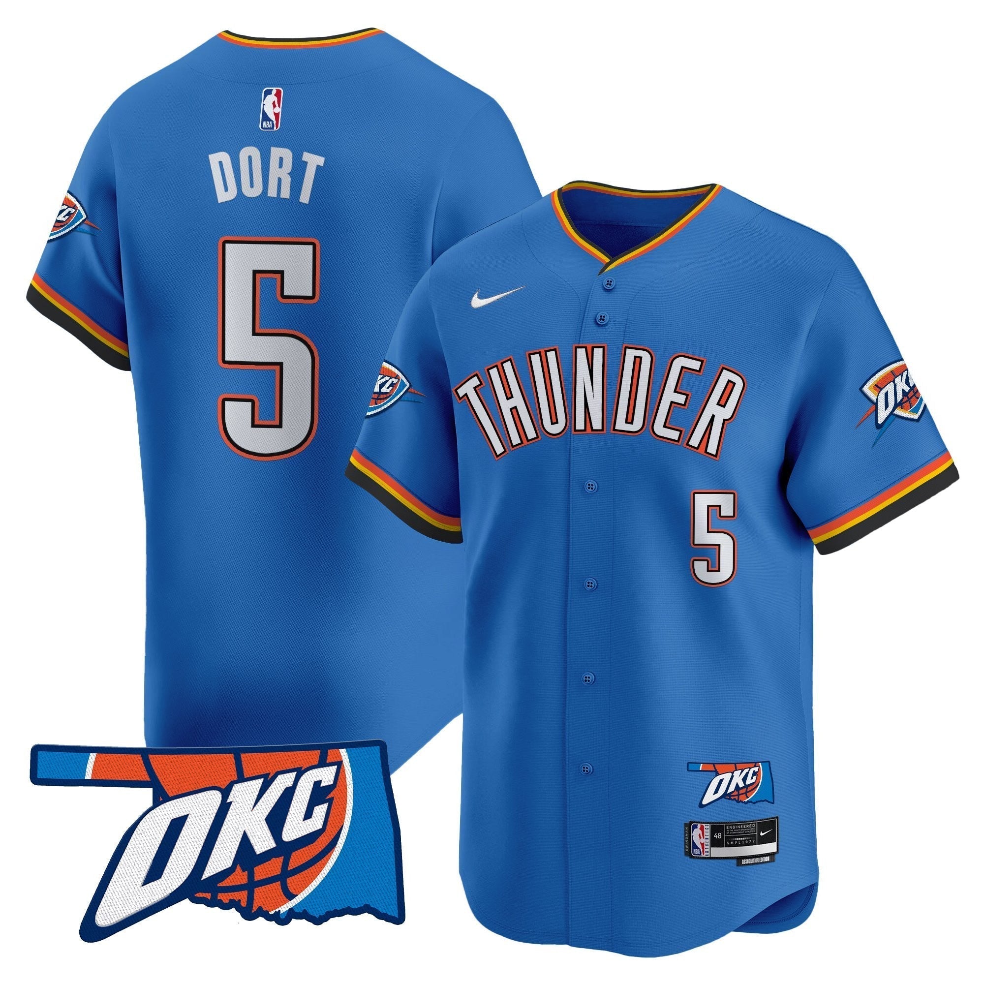 OKC Vapor Baseball Jersey - Stitched