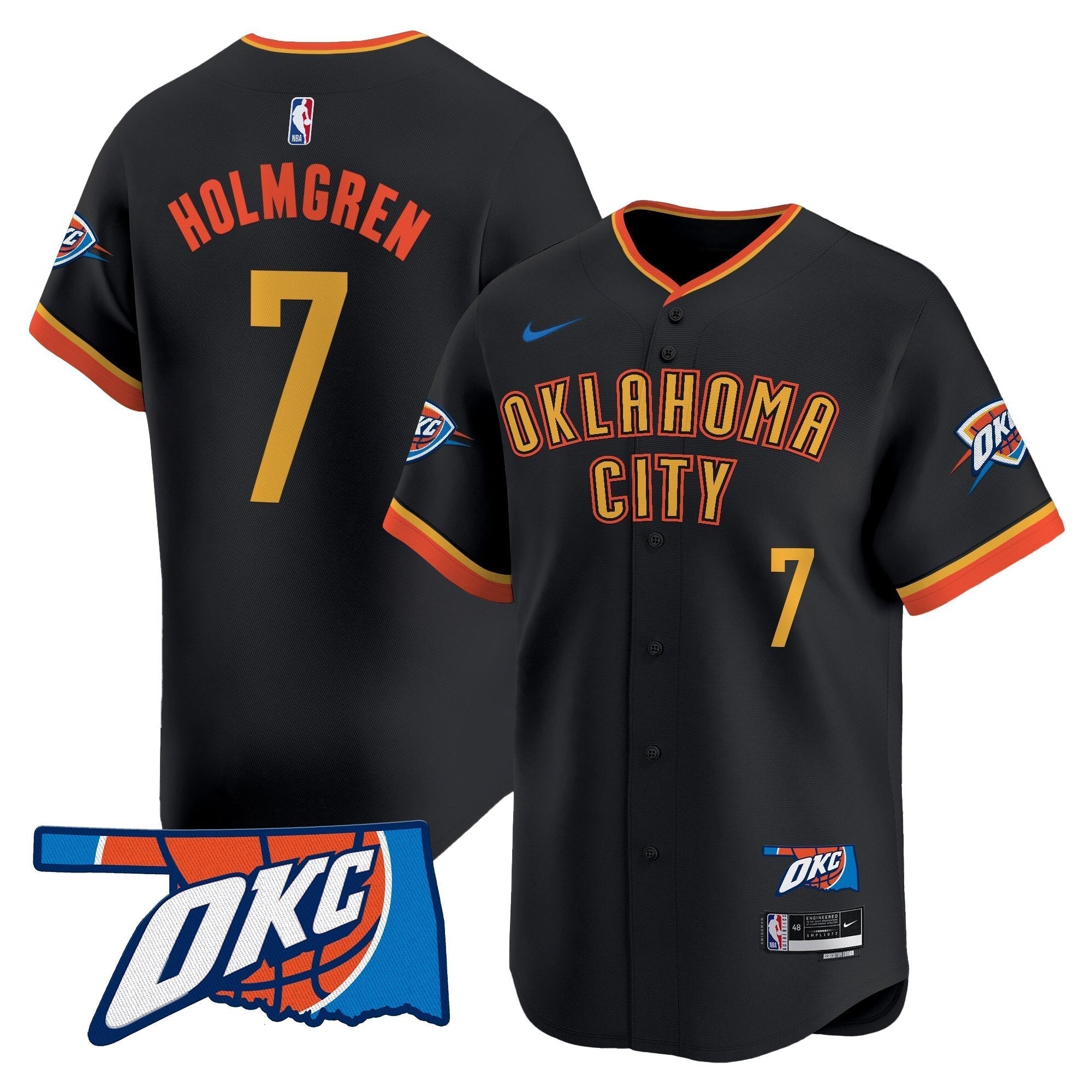 OKC Vapor Baseball Jersey - Stitched