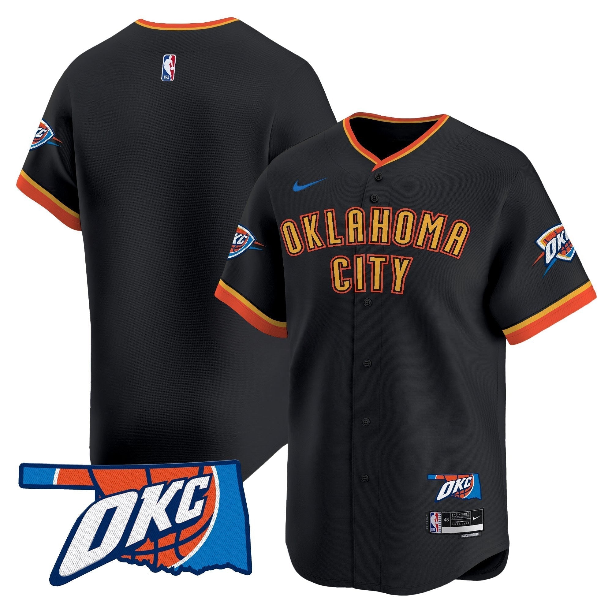 OKC Vapor Baseball Jersey - Stitched