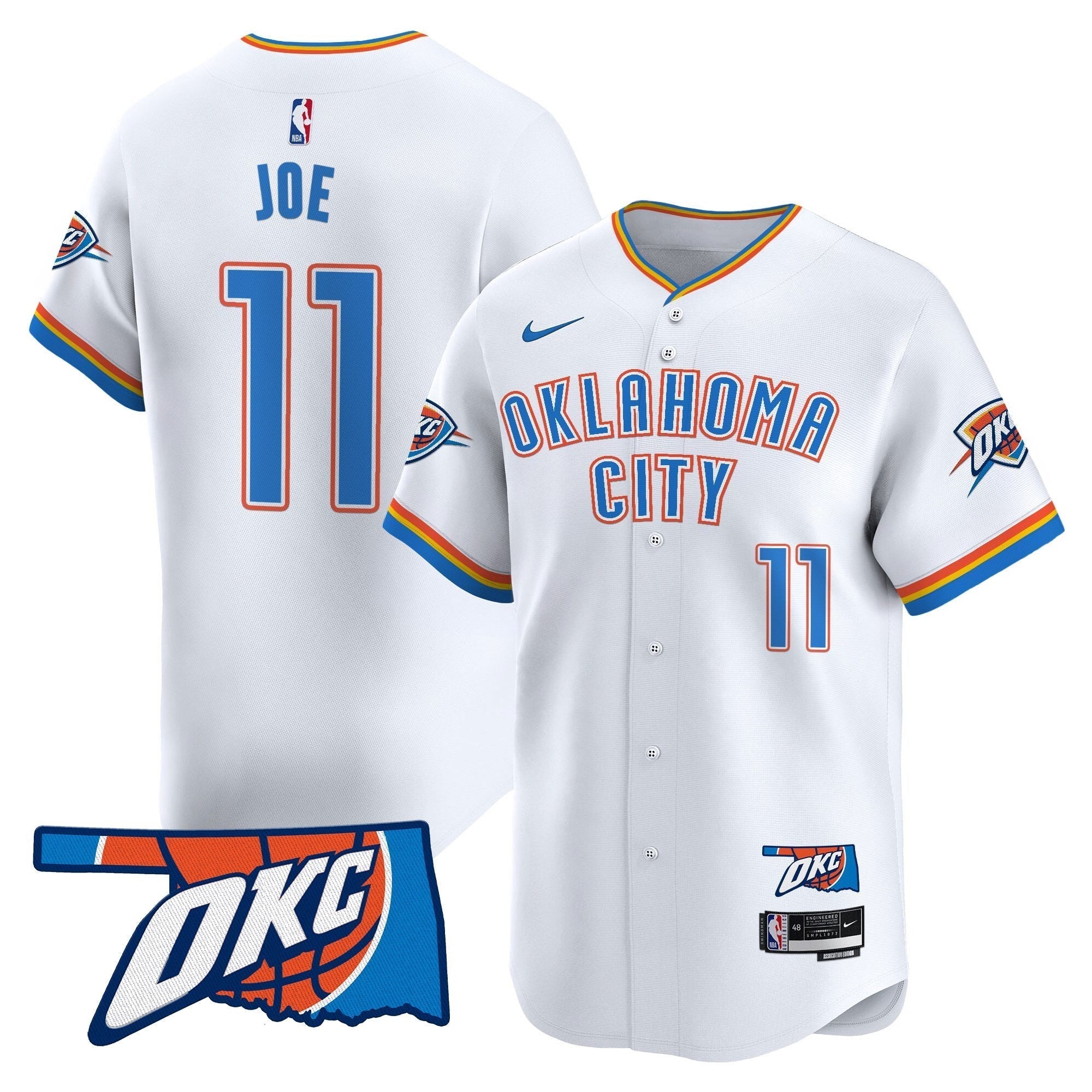OKC Vapor Baseball Jersey - Stitched