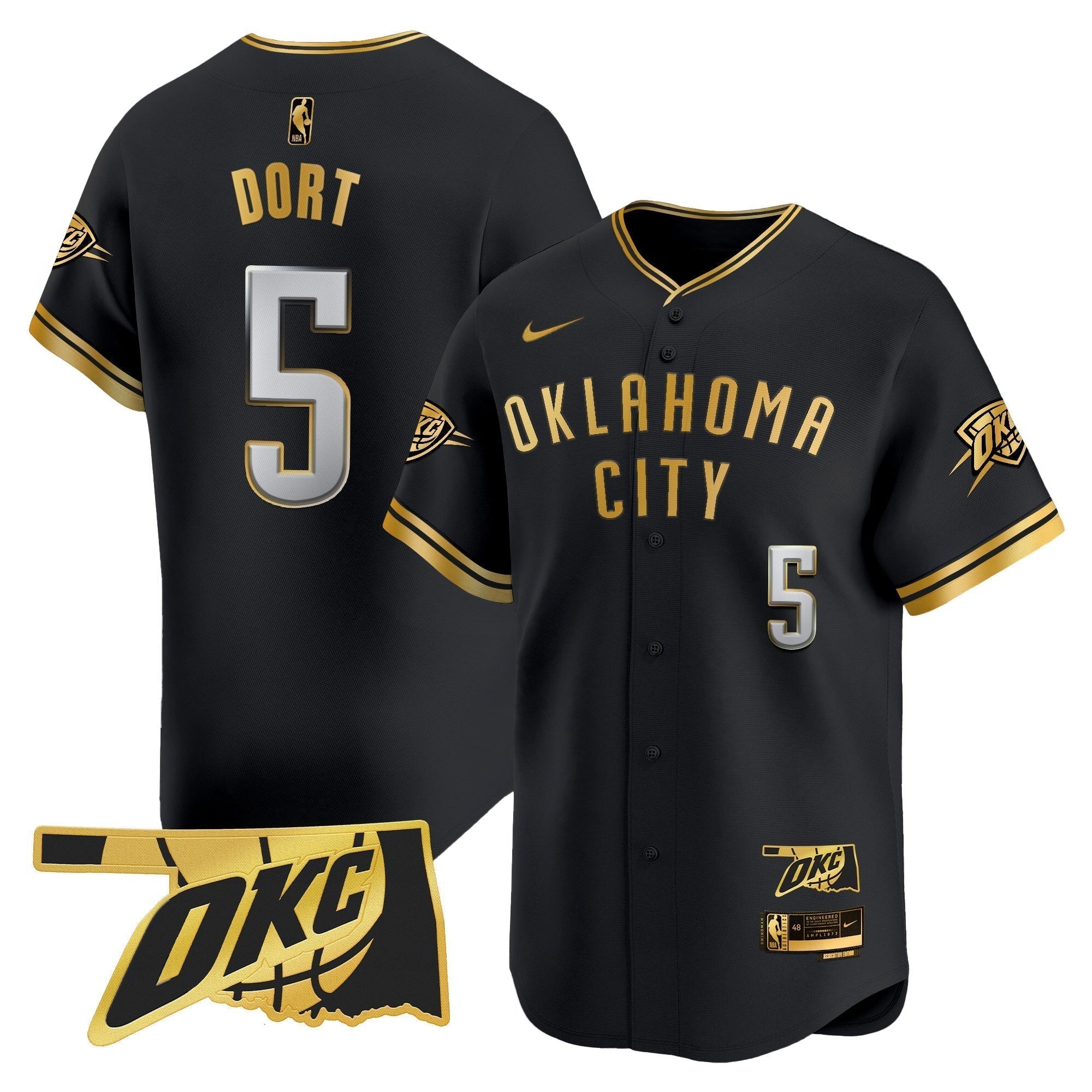 OKC Vapor Baseball Jersey - Stitched