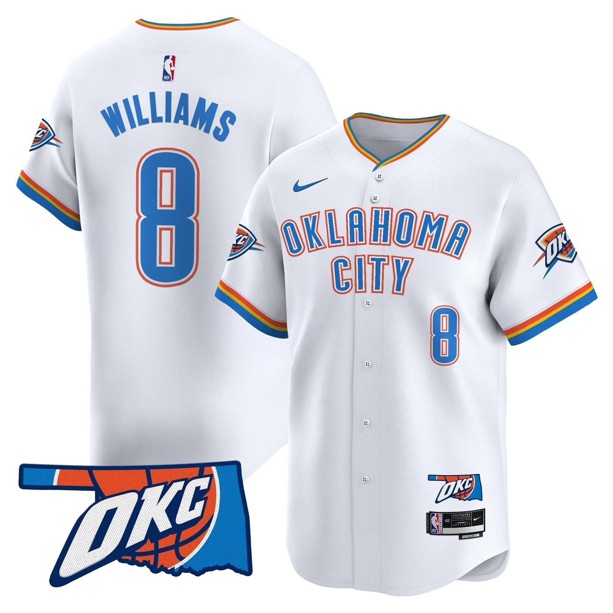 OKC Vapor Baseball Jersey - Stitched